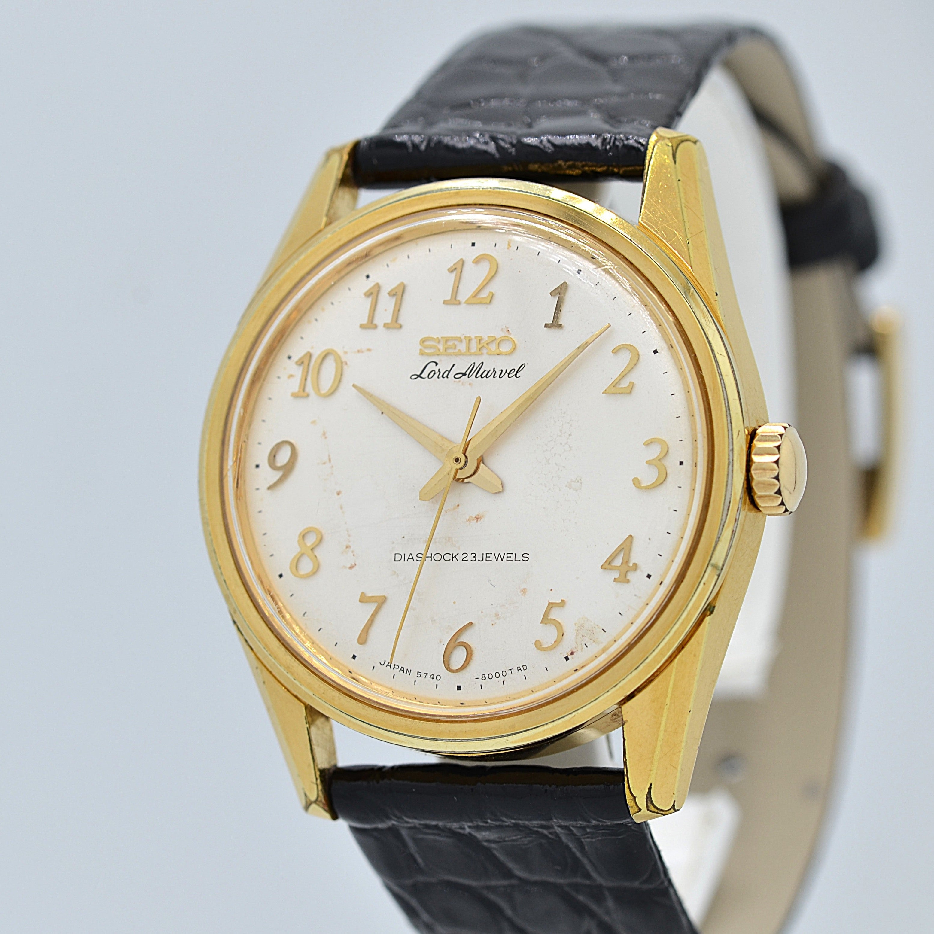 【SEIKO】セイコー ロードマーベル SGP アラビア 5740-8000 純正尾錠付き