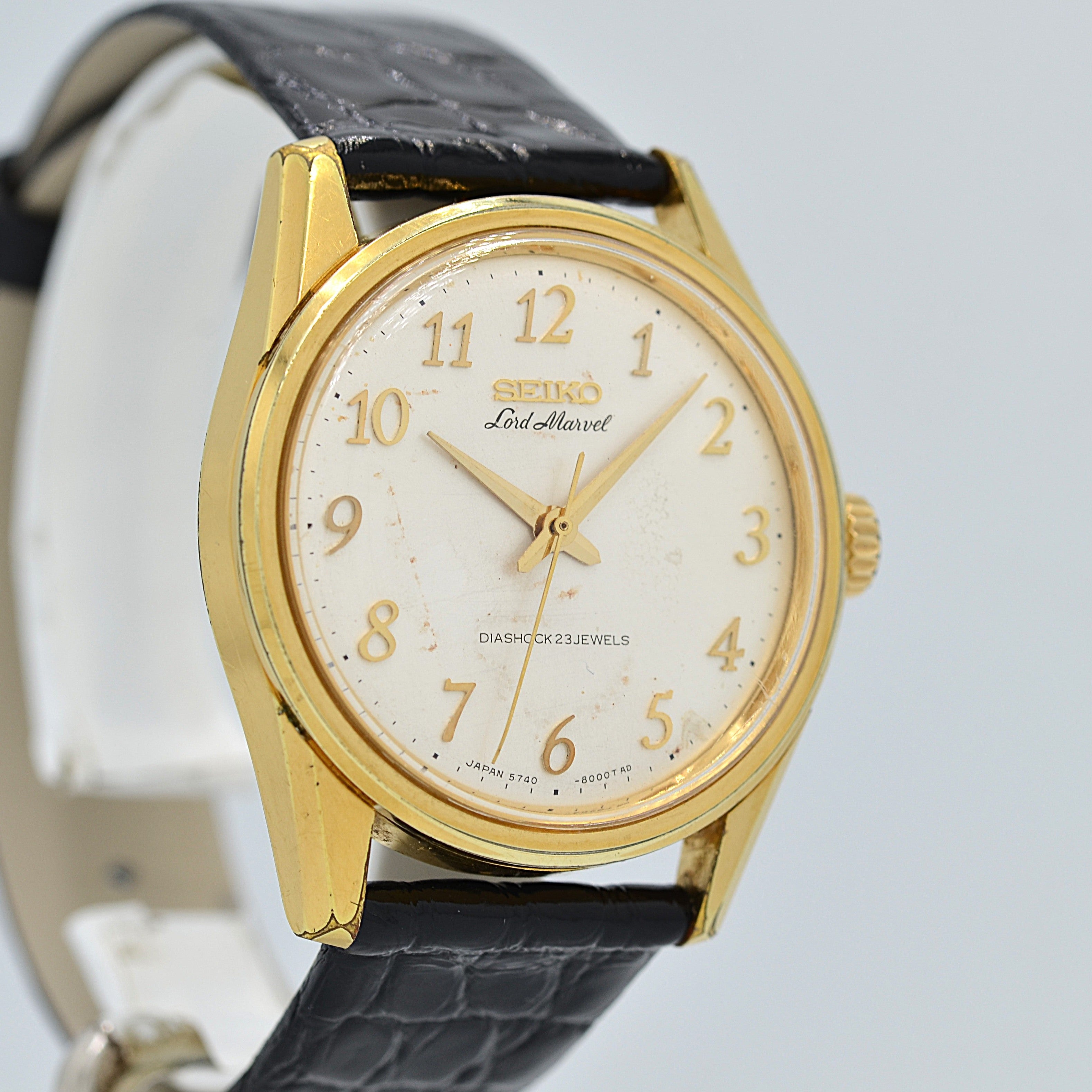 【SEIKO】セイコー ロードマーベル SGP アラビア 5740-8000 純正尾錠付き