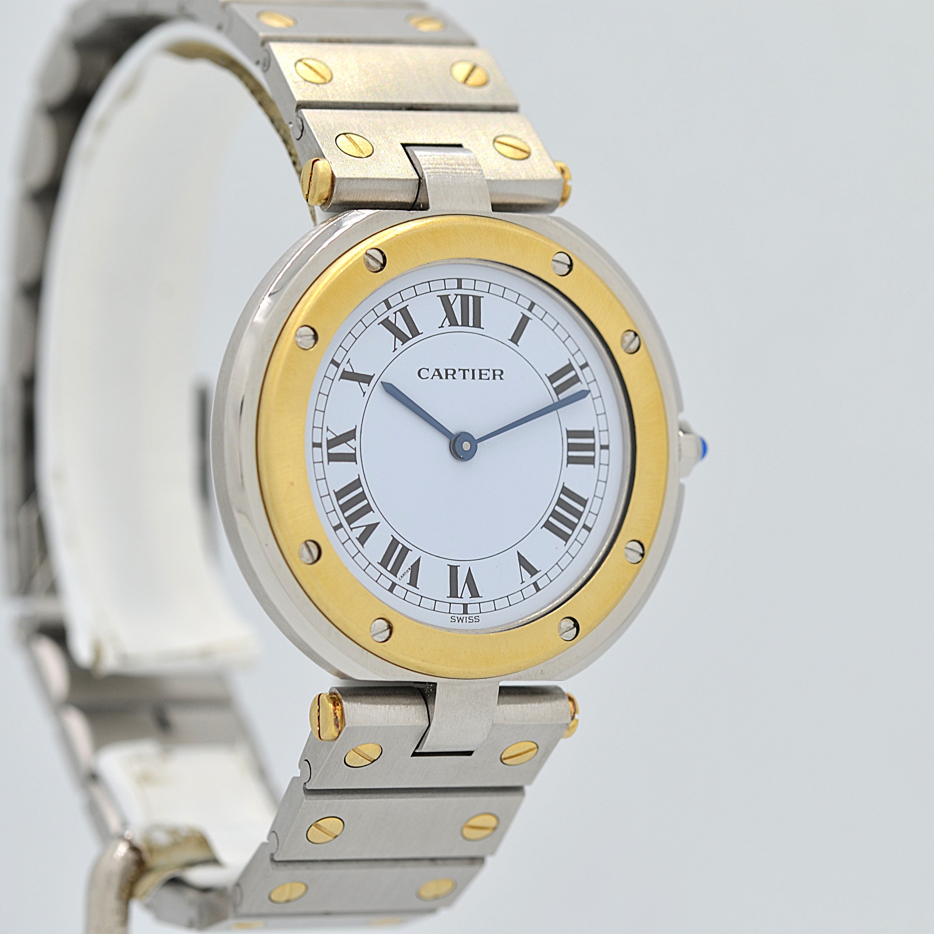 [Cartier] Cartier Santos Vendôme LM 18KYG x SS Cartier complete service completed