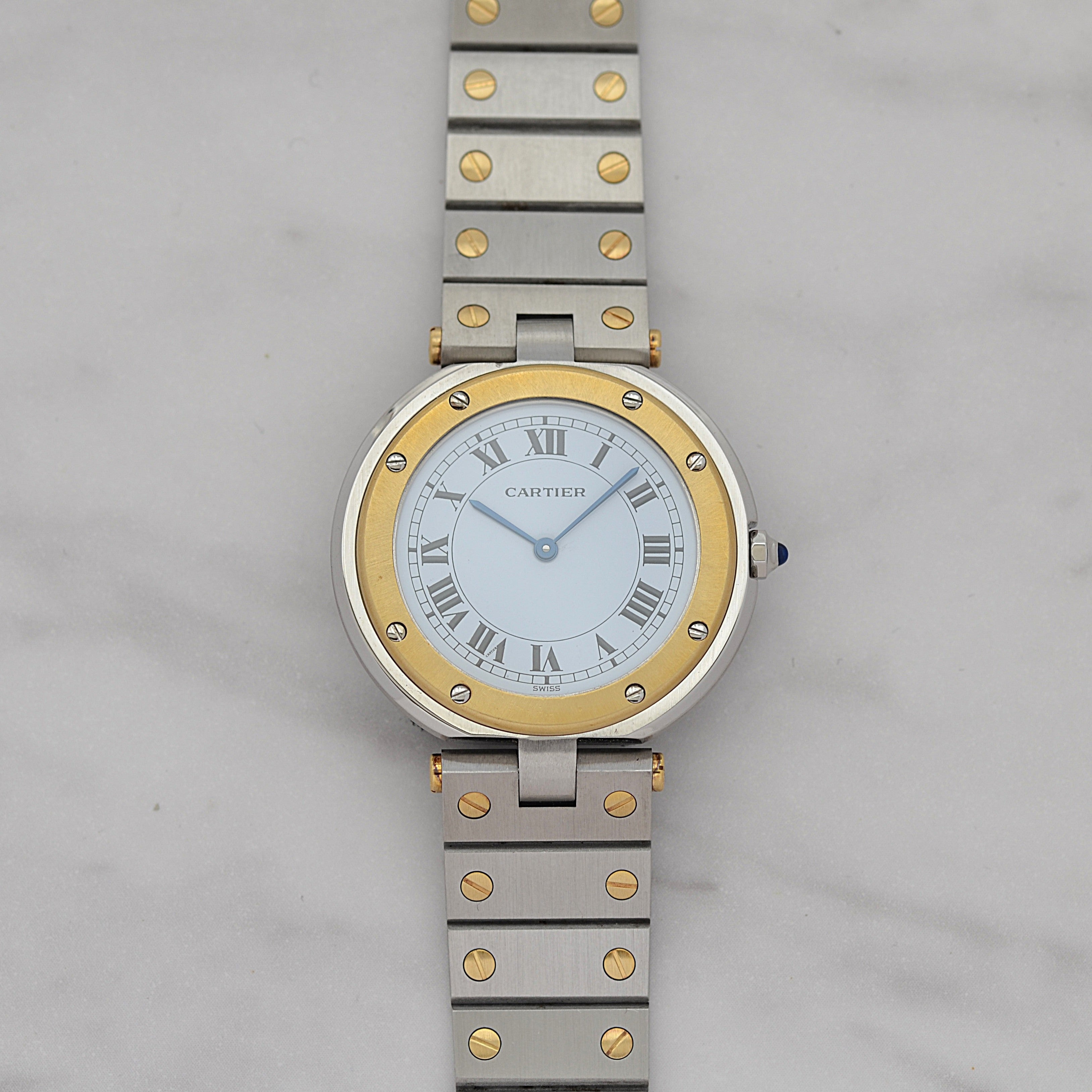 [Cartier] Cartier Santos Vendôme LM 18KYG x SS Cartier complete service completed