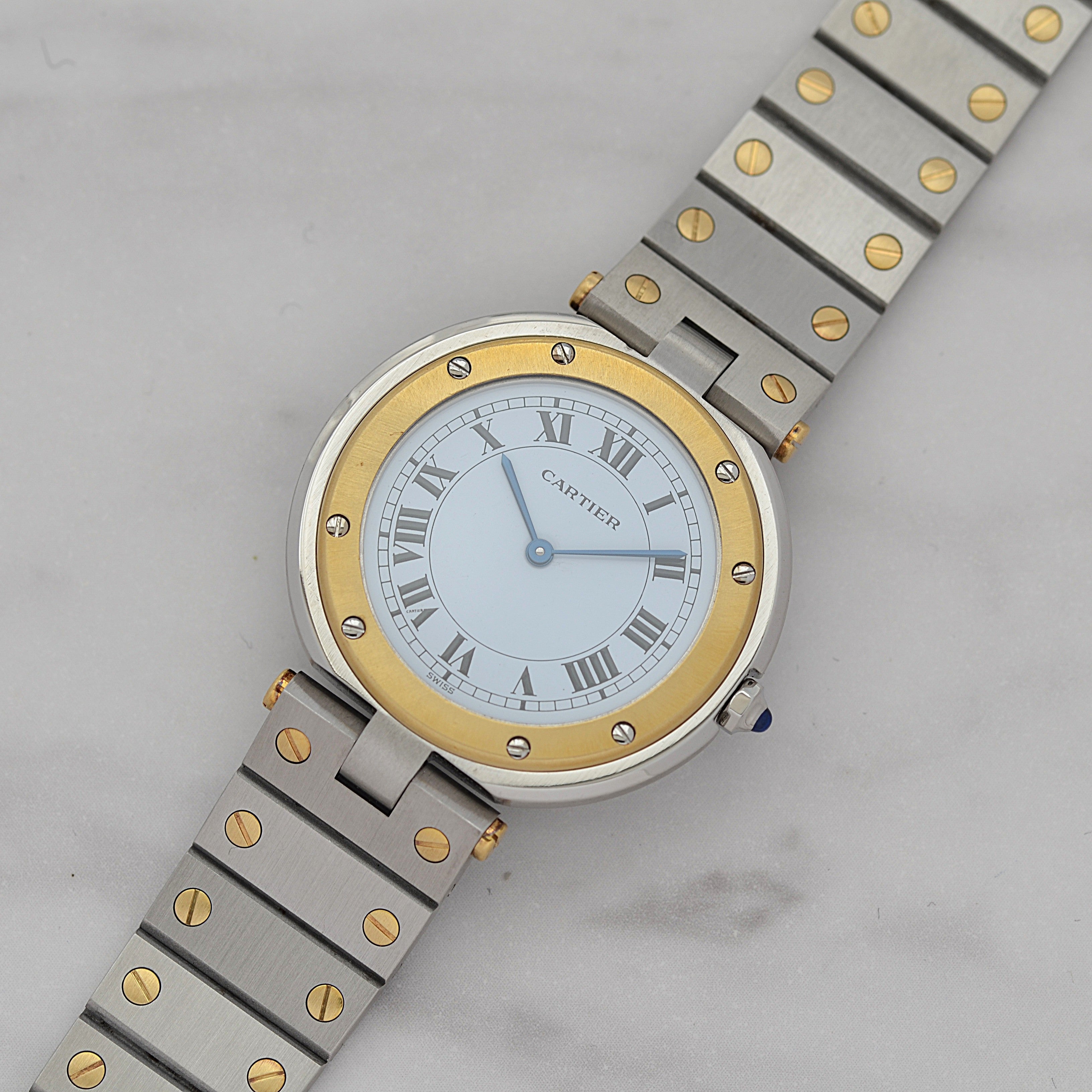 [Cartier] Cartier Santos Vendôme LM 18KYG x SS Cartier complete service completed