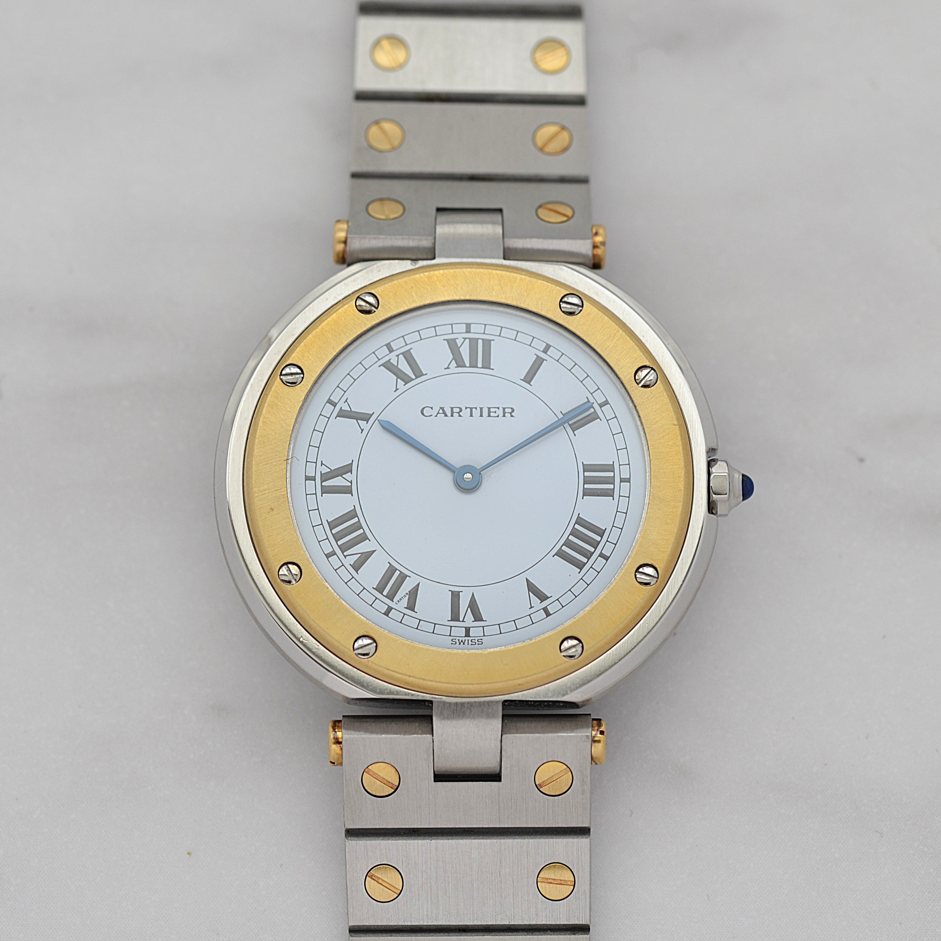 [Cartier] Cartier Santos Vendôme LM 18KYG x SS Cartier complete service completed