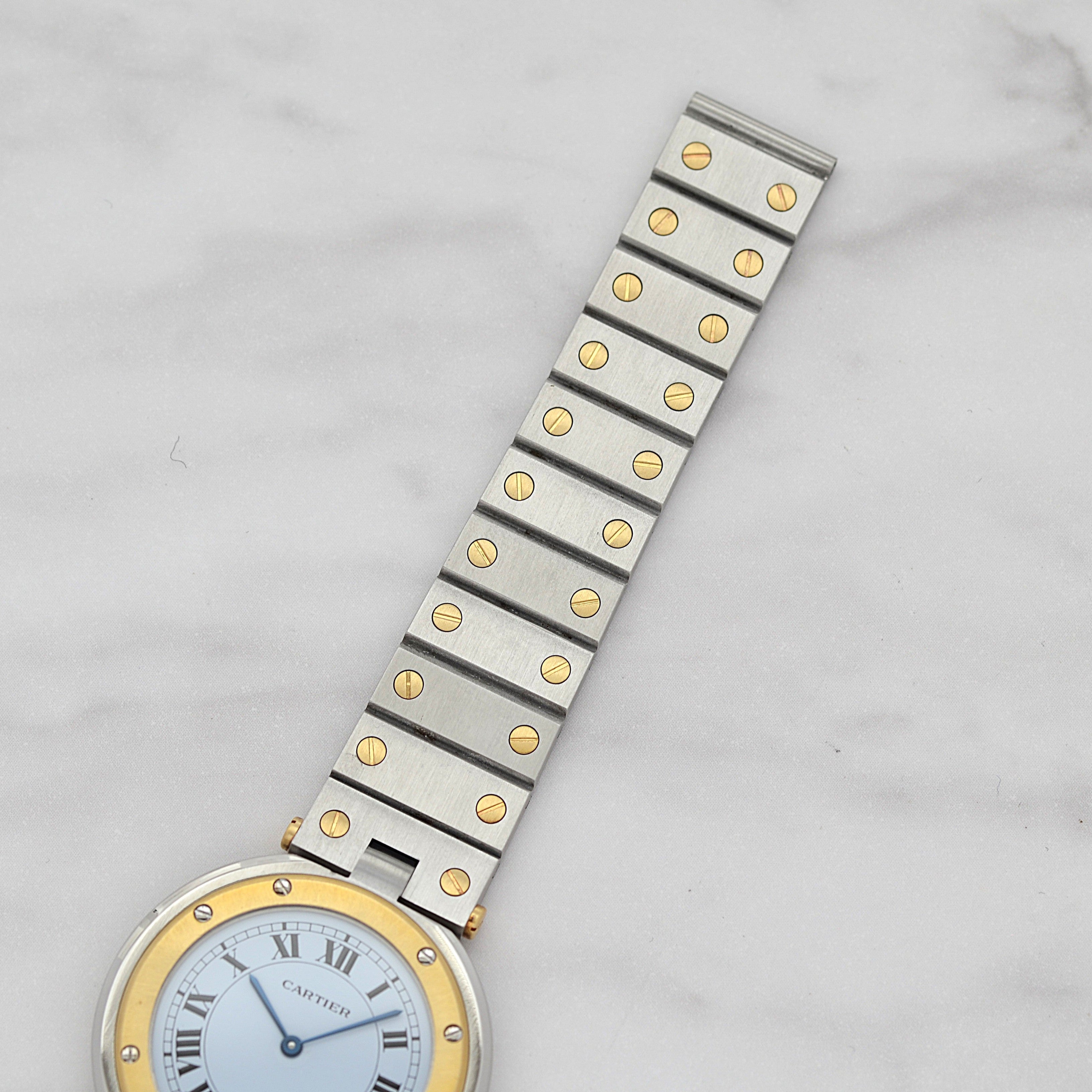 [Cartier] Cartier Santos Vendôme LM 18KYG x SS Cartier complete service completed