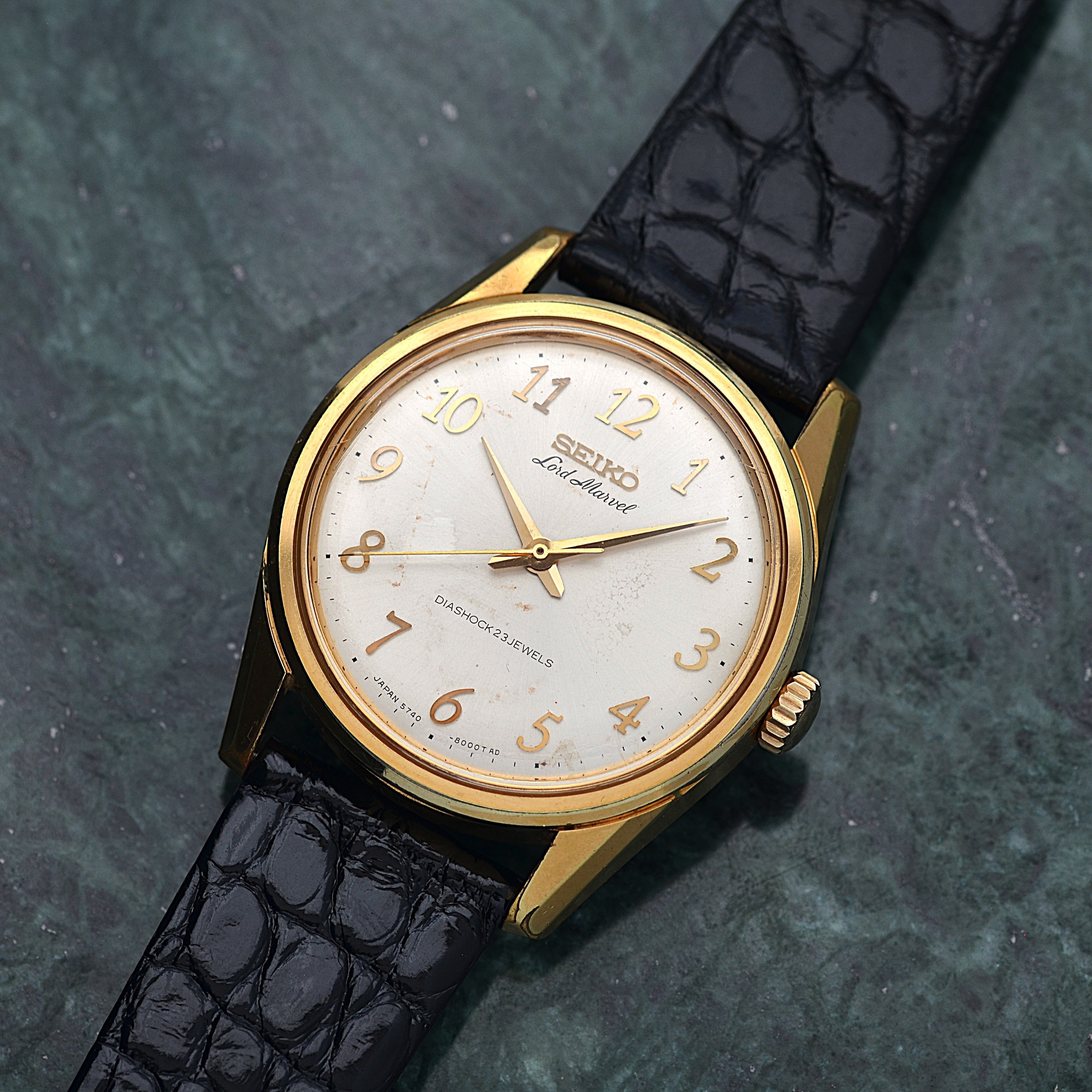 【SEIKO】セイコー ロードマーベル SGP アラビア 5740-8000 純正尾錠付き