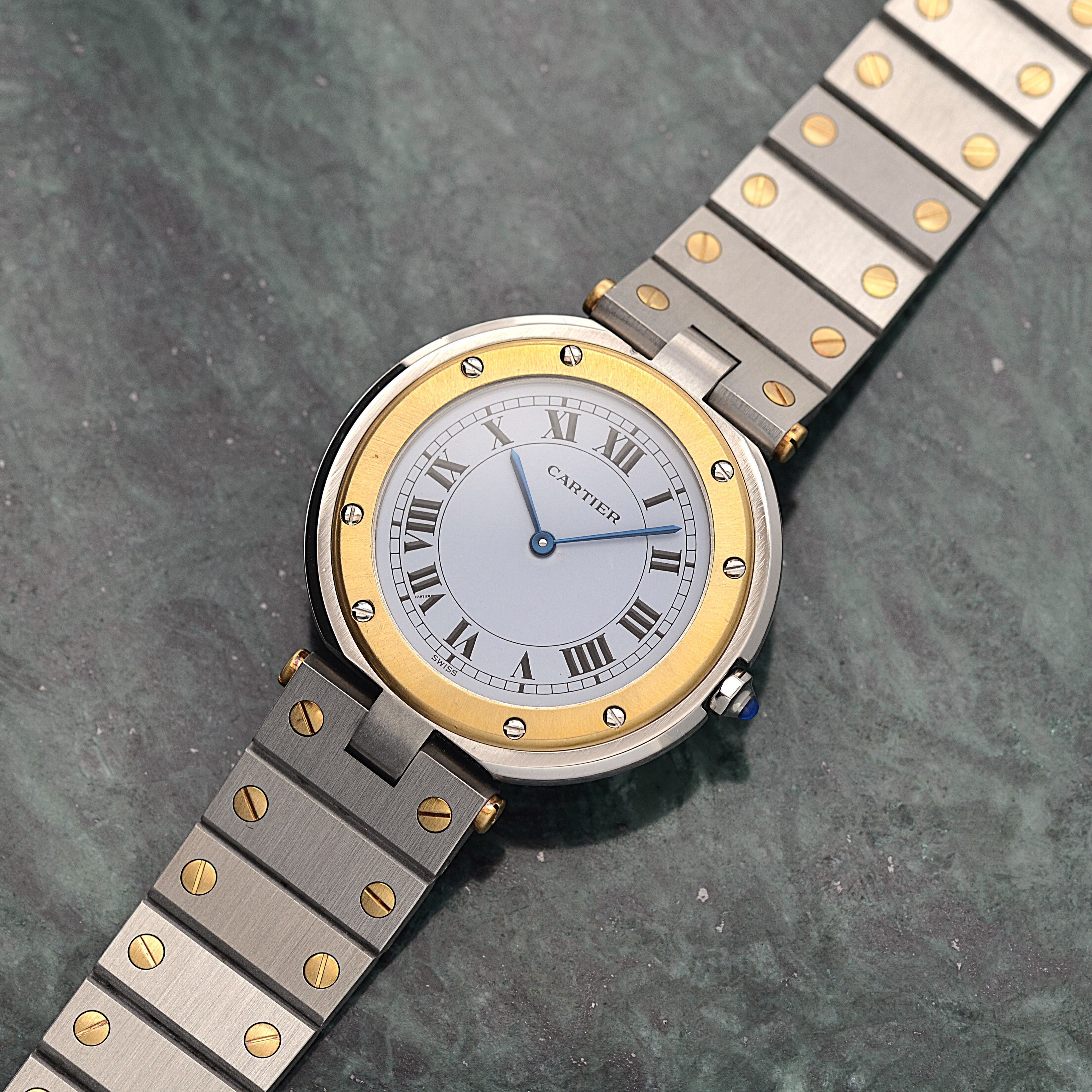[Cartier] Cartier Santos Vendôme LM 18KYG x SS Cartier complete service completed