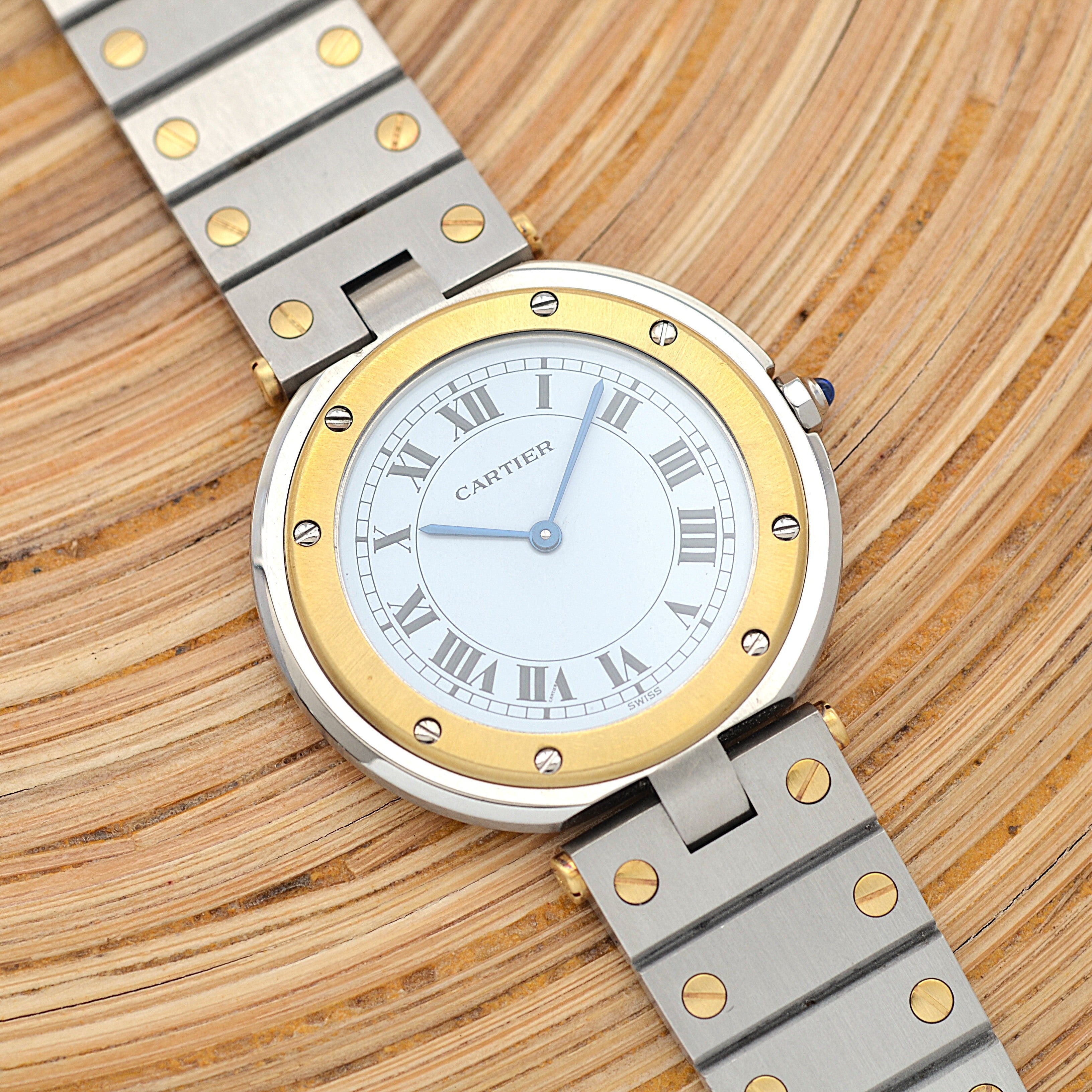 [Cartier] Cartier Santos Vendôme LM 18KYG x SS Cartier complete service completed