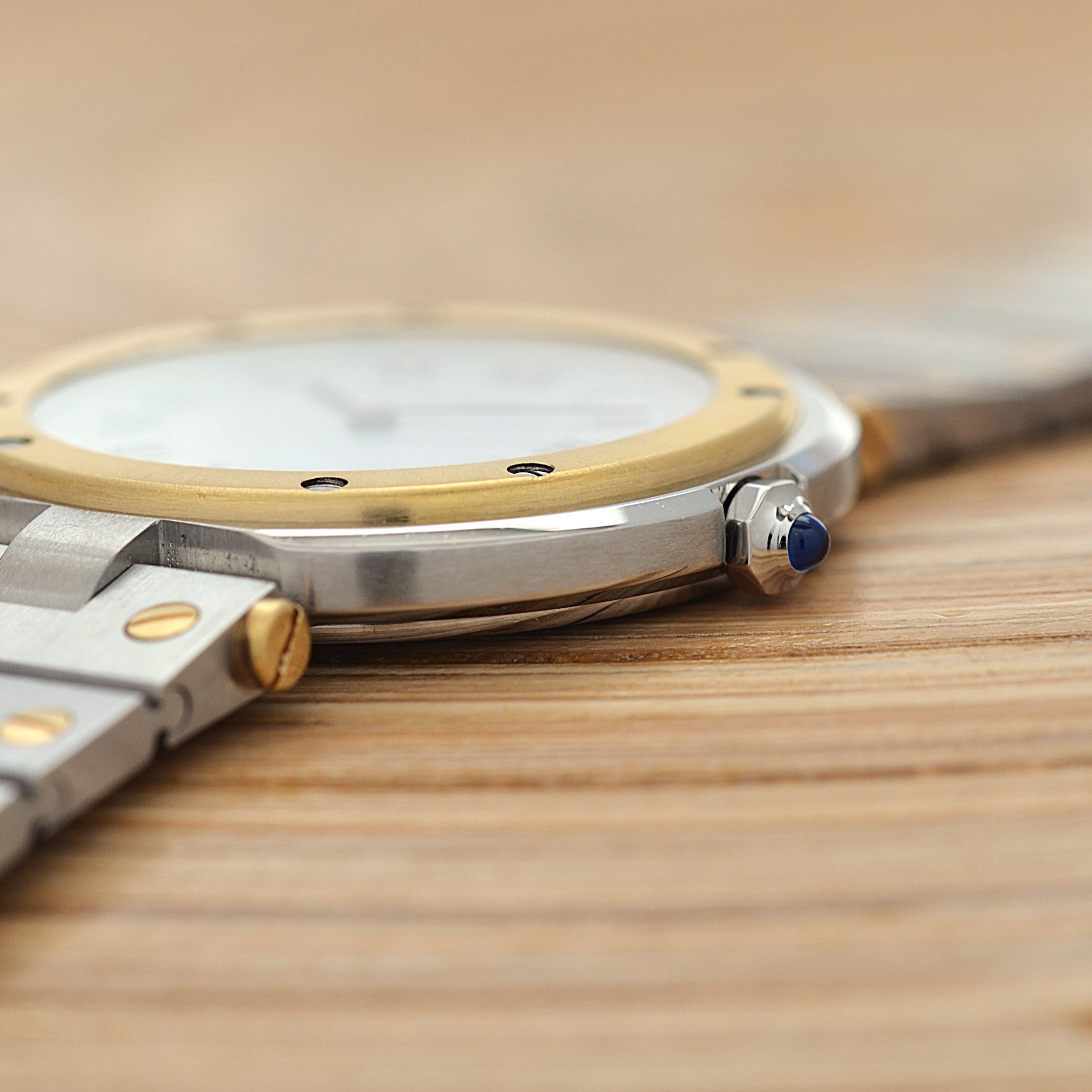 [Cartier] Cartier Santos Vendôme LM 18KYG x SS Cartier complete service completed