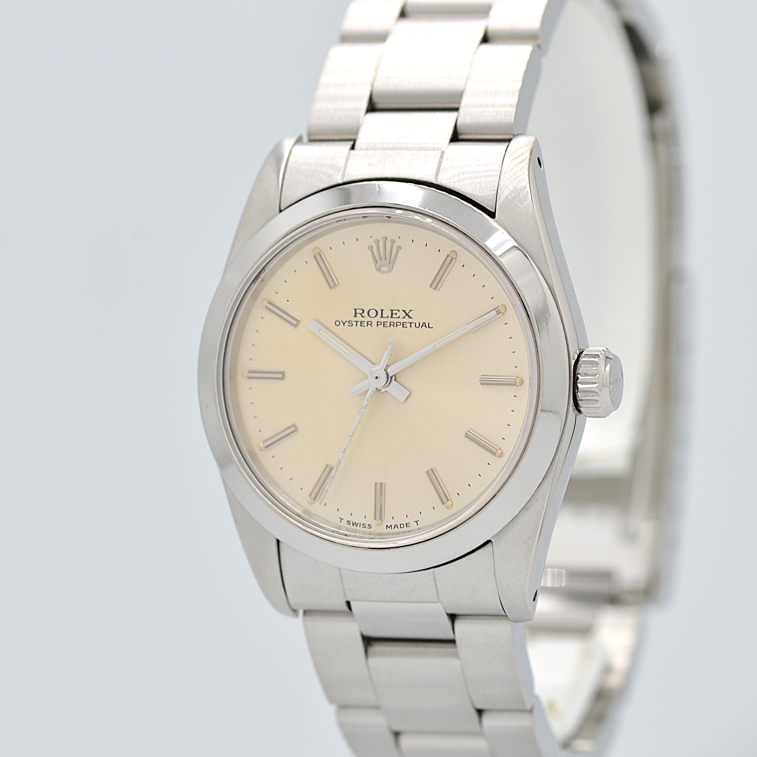 【ROLEX 】ロレックス オイスターパーペチュアル Ref.67480 Silver Boy's size 1987年製