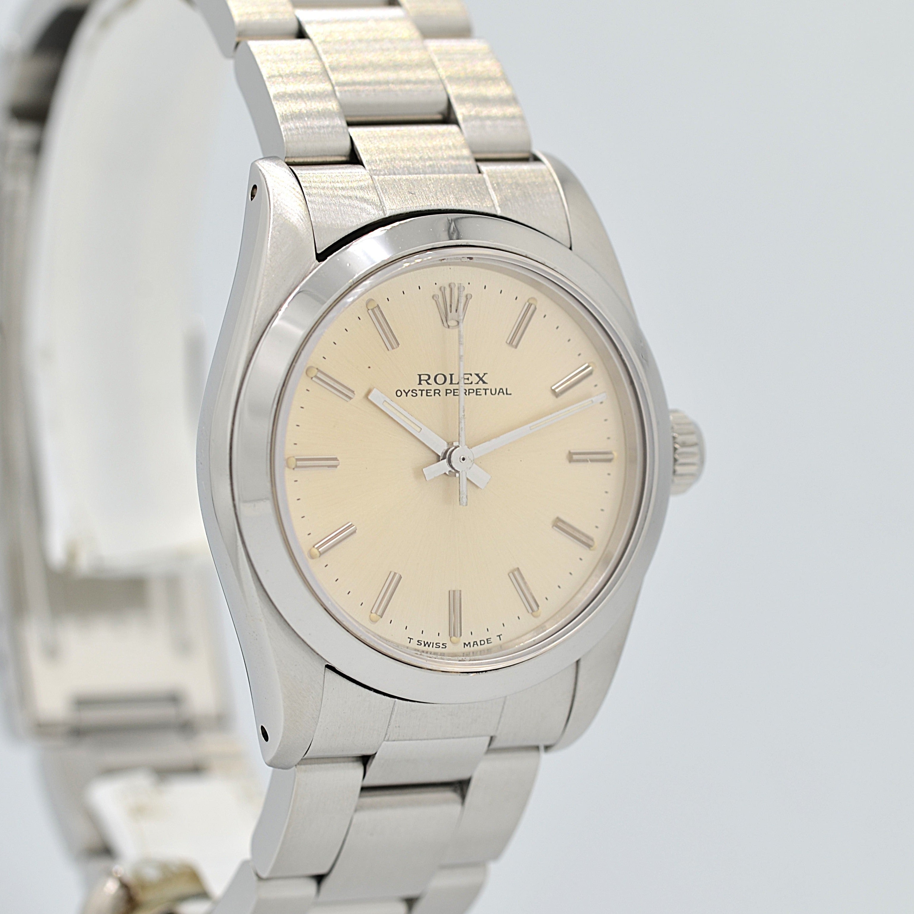 【ROLEX 】ロレックス オイスターパーペチュアル Ref.67480 Silver Boy's size 1987年製