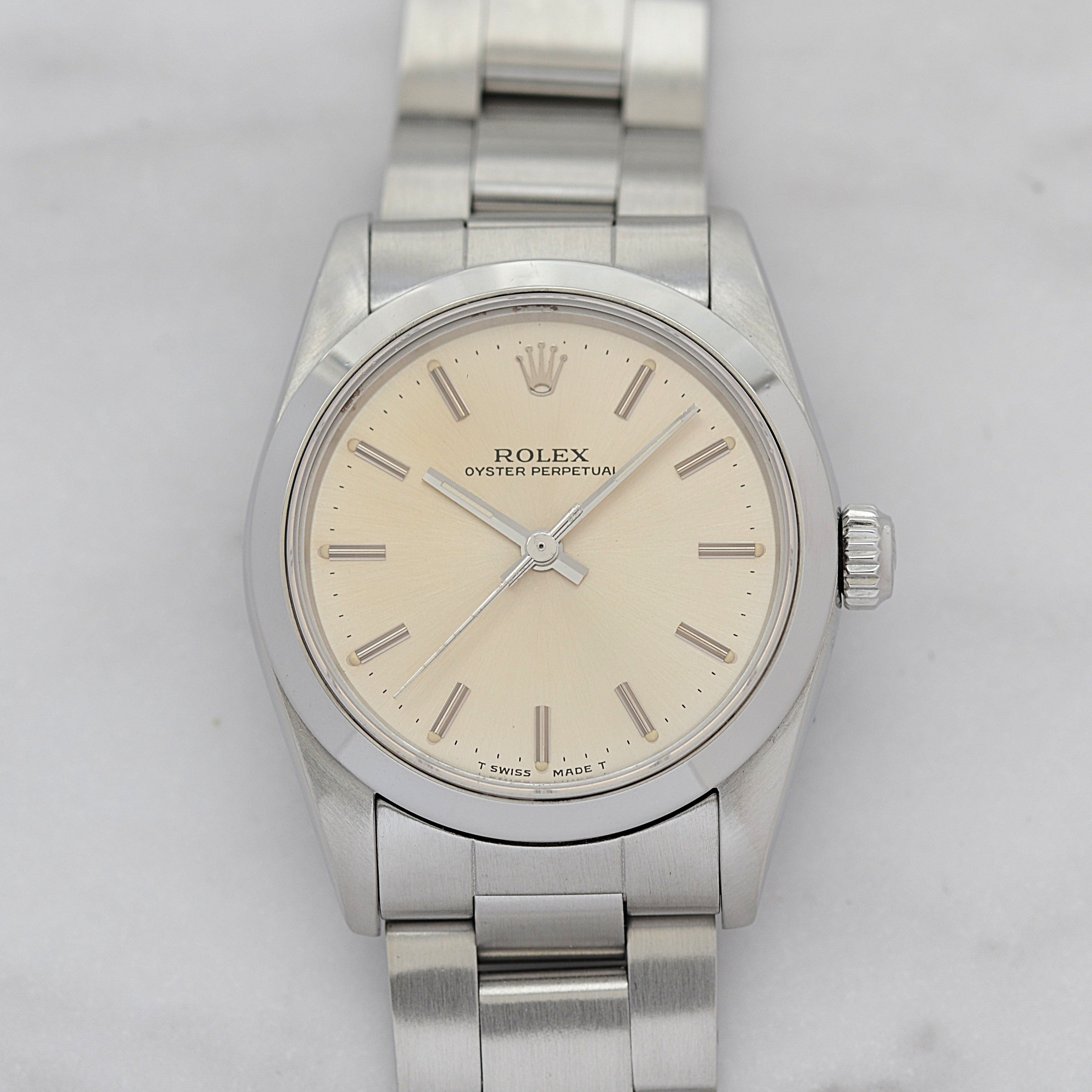【ROLEX 】ロレックス オイスターパーペチュアル Ref.67480 Silver Boy's size 1987年製