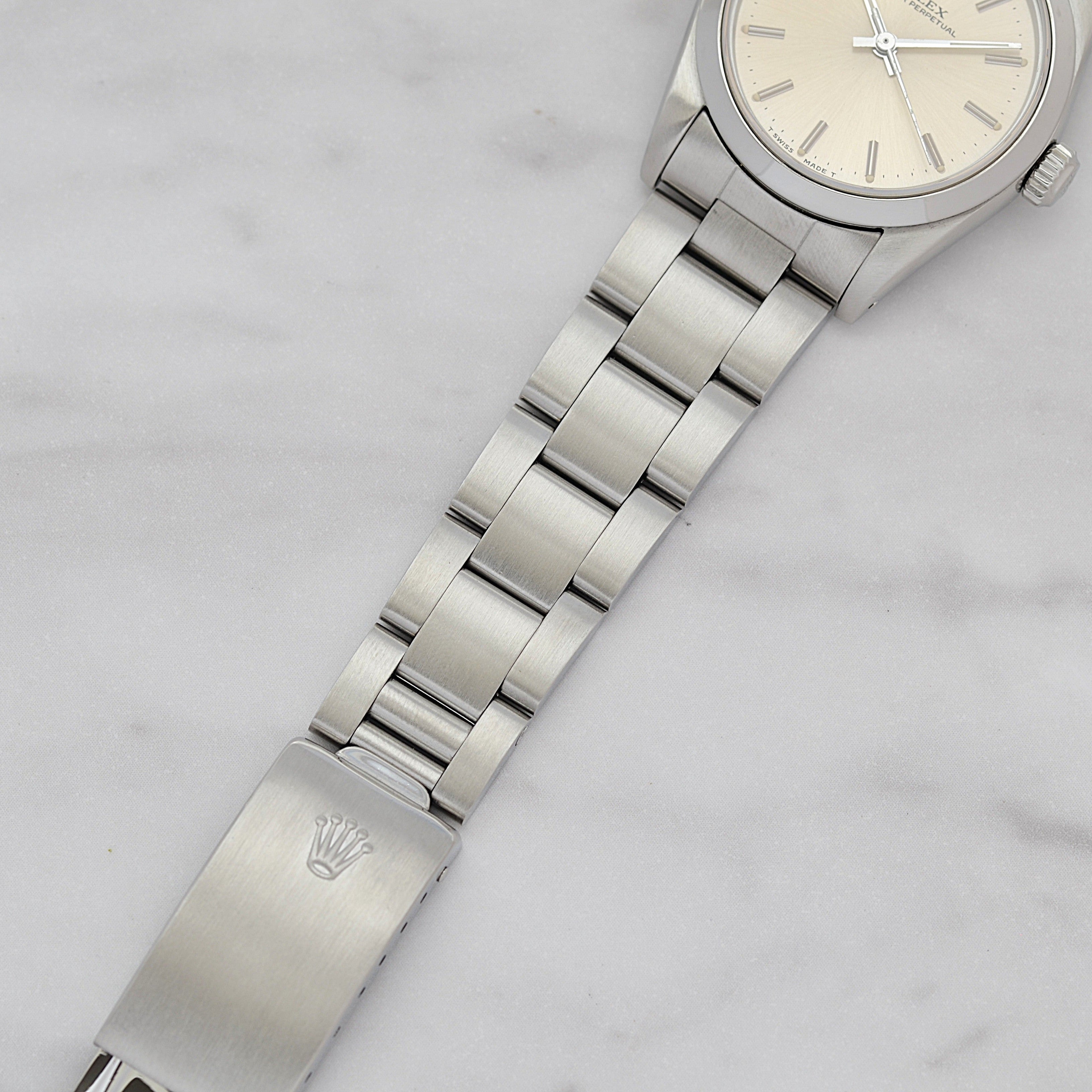 【ROLEX 】ロレックス オイスターパーペチュアル Ref.67480 Silver Boy's size 1987年製