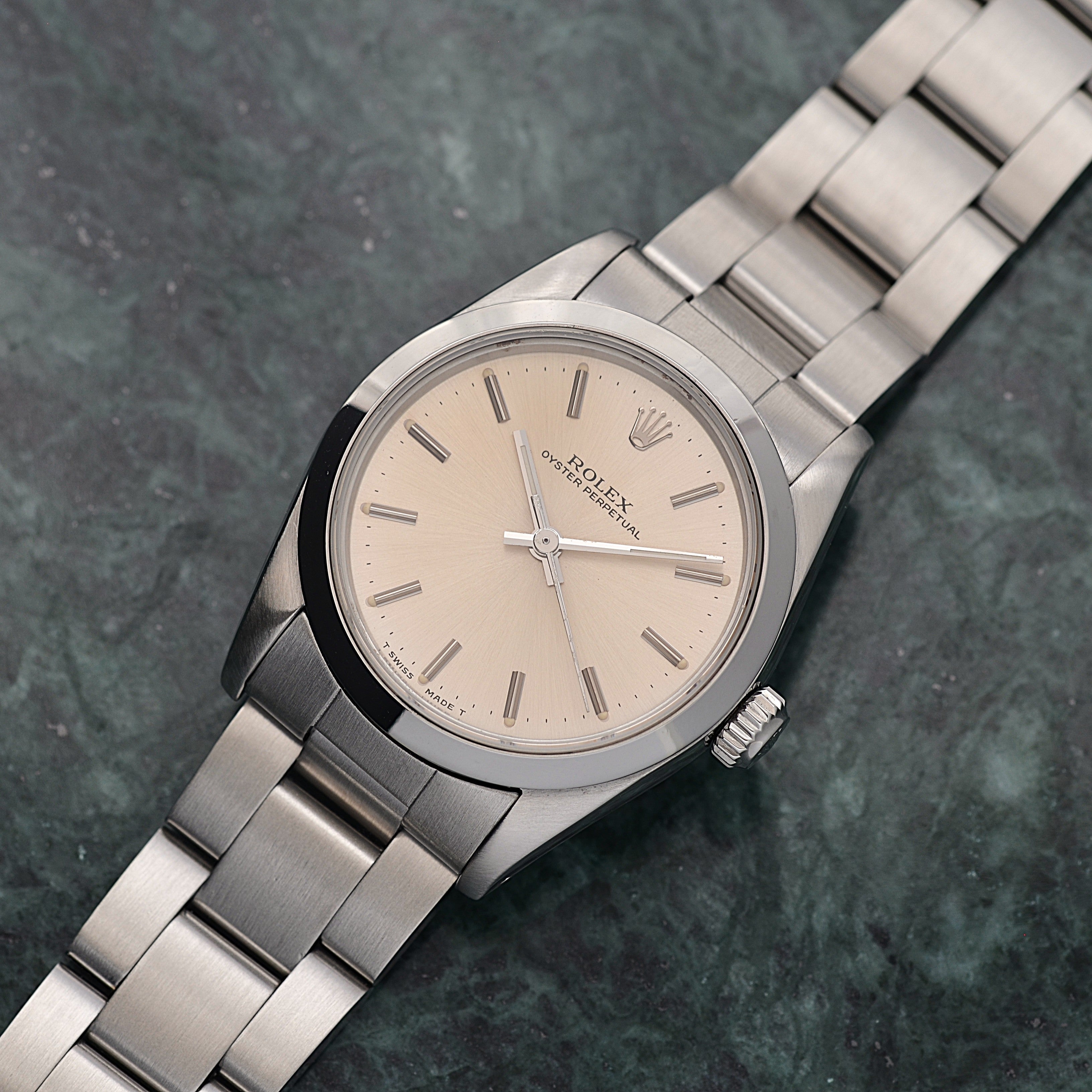【ROLEX 】ロレックス オイスターパーペチュアル Ref.67480 Silver Boy's size 1987年製
