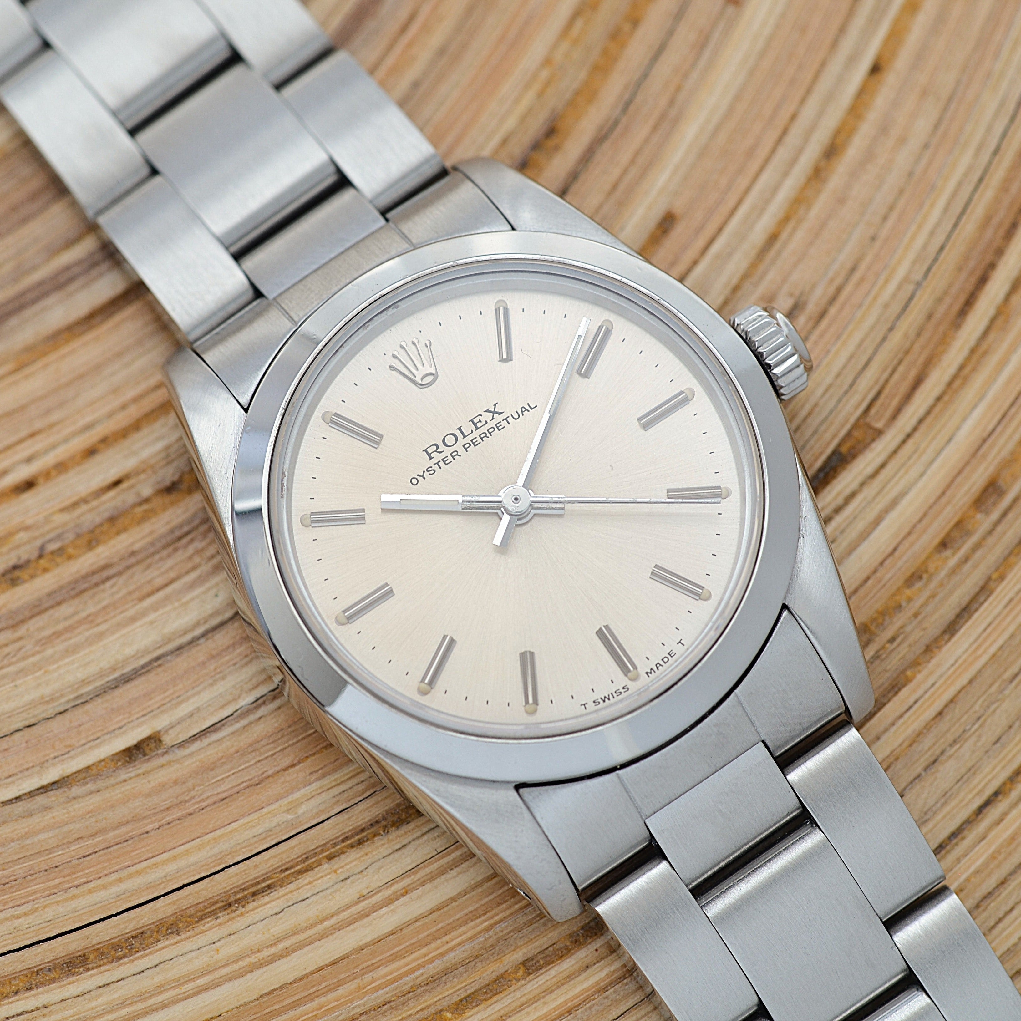 【ROLEX 】ロレックス オイスターパーペチュアル Ref.67480 Silver Boy's size 1987年製