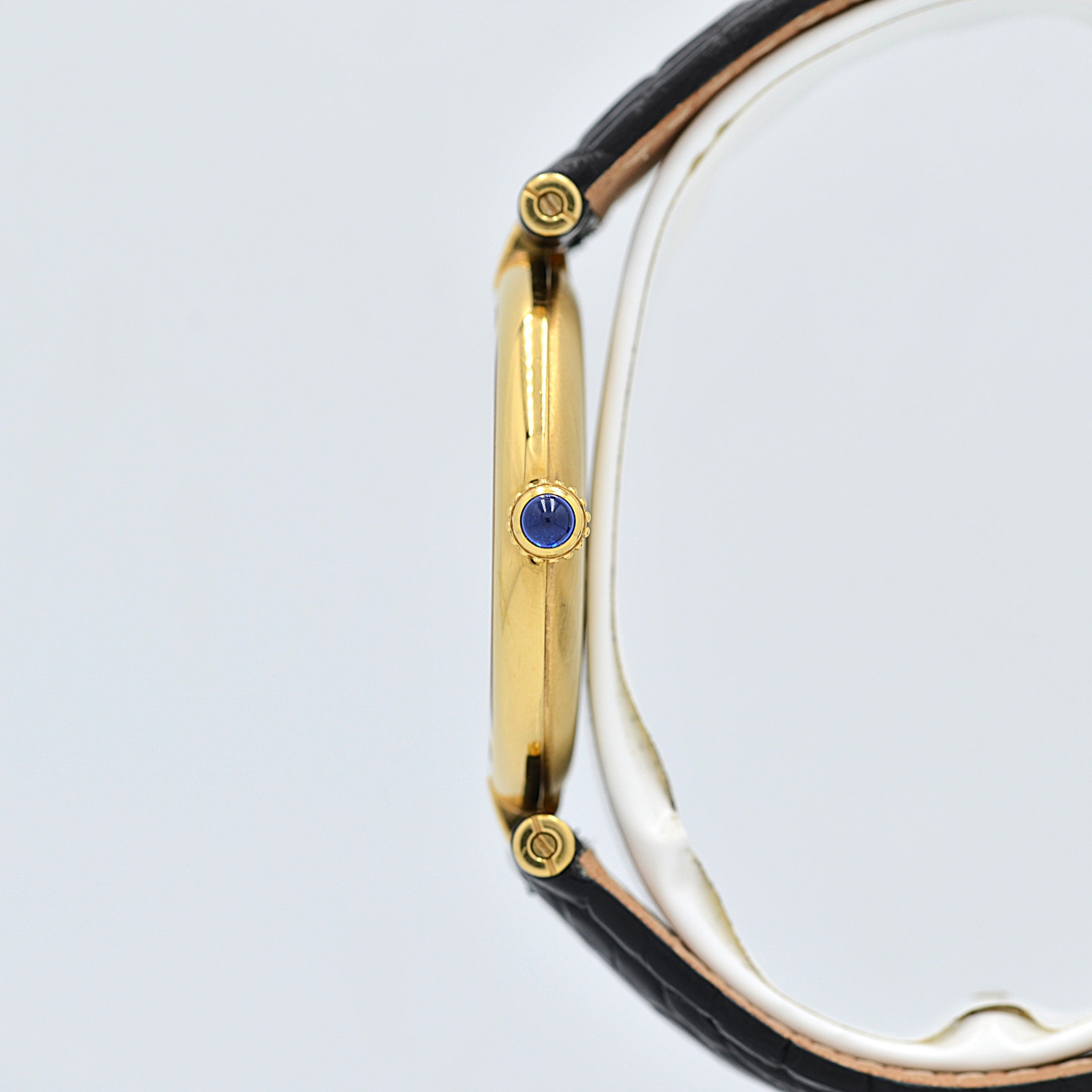 【Cartier】カルティエ マストヴァンドームLM 飛びアラビア 純正Dバックル付き