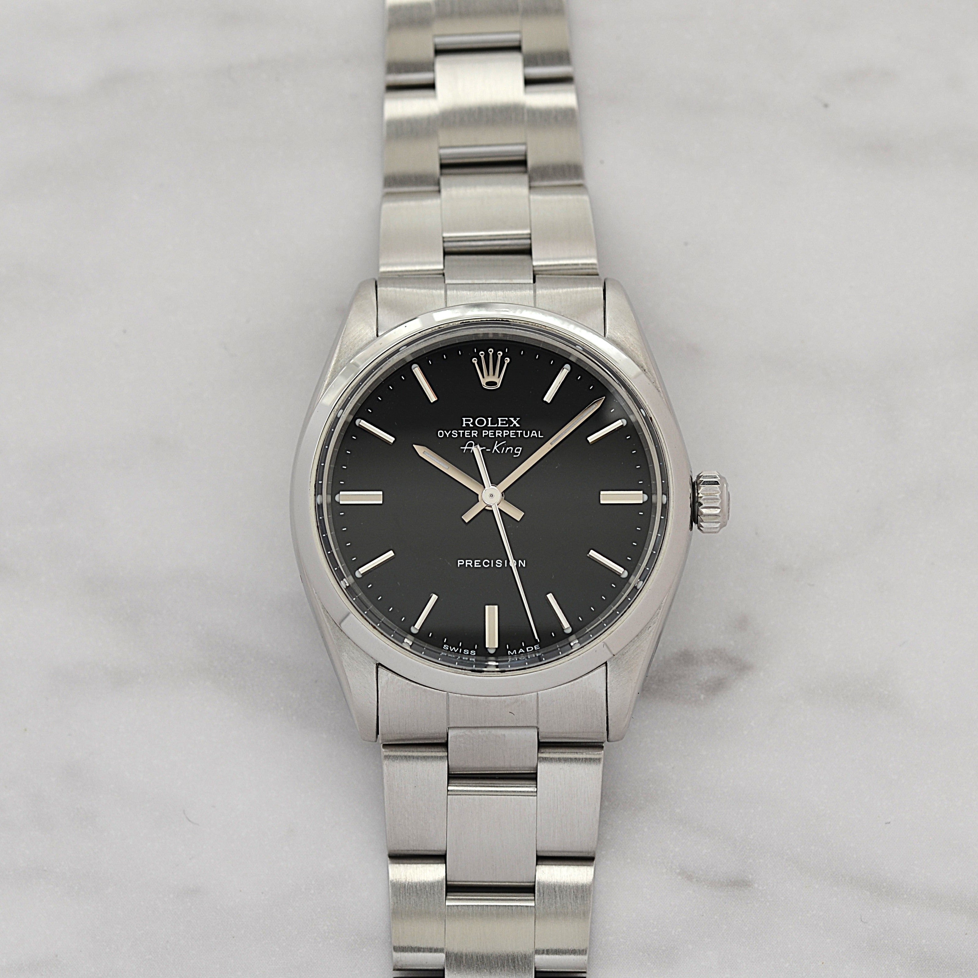 【ROLEX 】ロレックス エアキング Ref.5500 Black 1963年製 国際サービス保証書付き