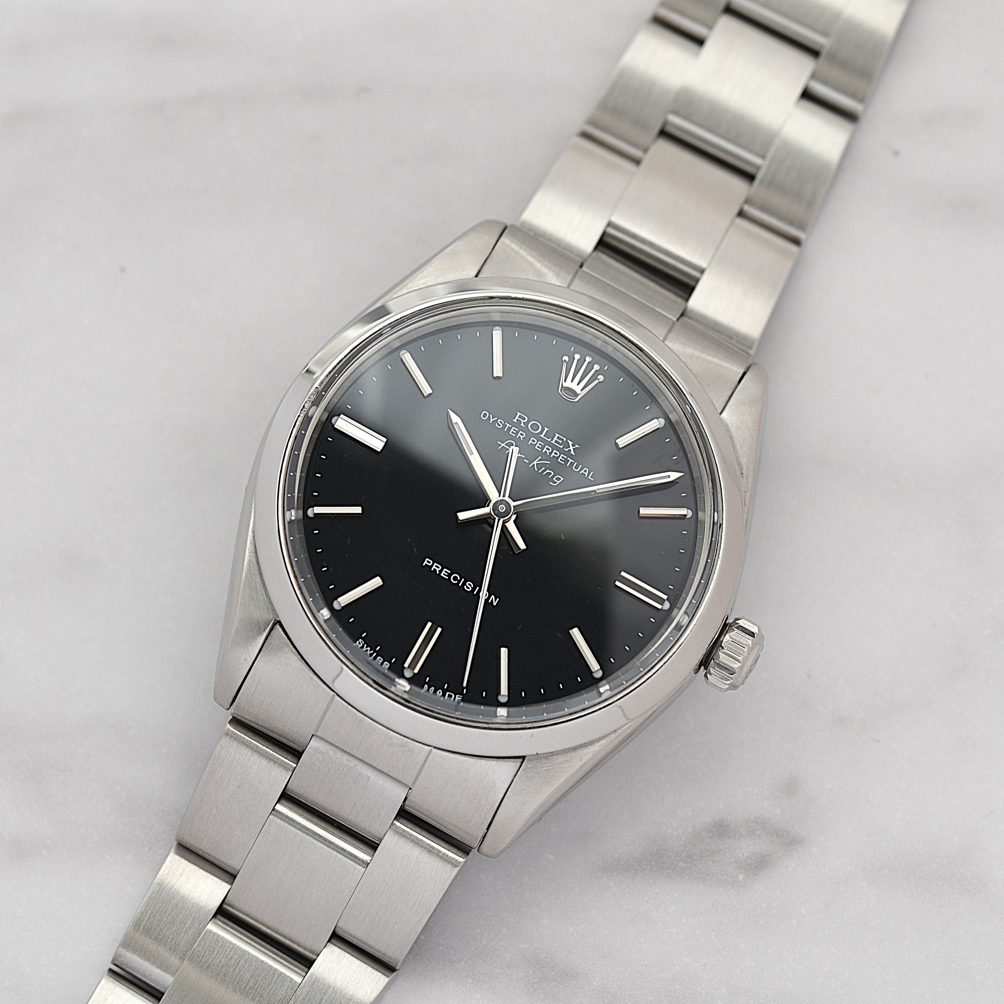 【ROLEX 】ロレックス エアキング Ref.5500 Black 1963年製 国際サービス保証書付き