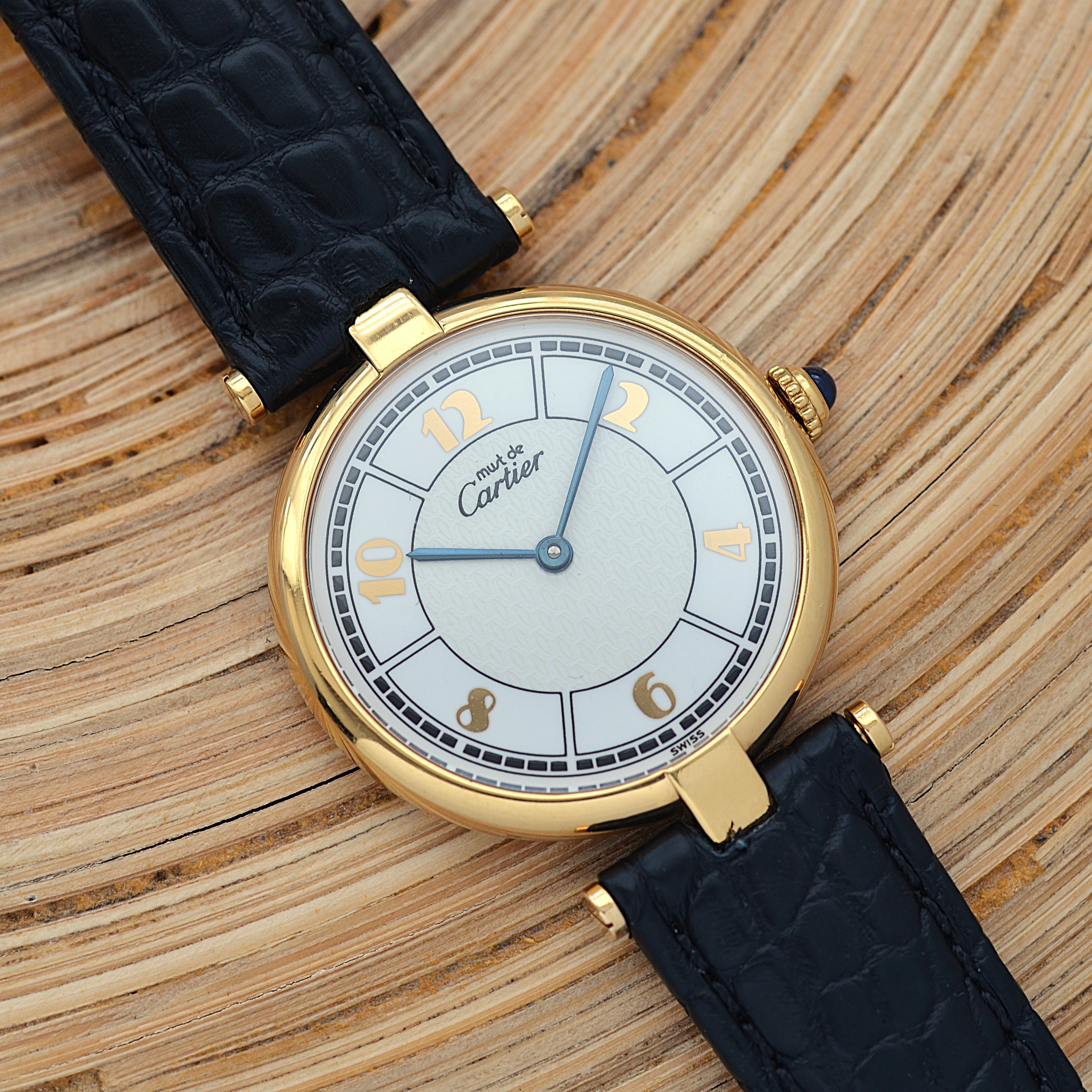 【Cartier】カルティエ マストヴァンドームLM 飛びアラビア 純正Dバックル付き