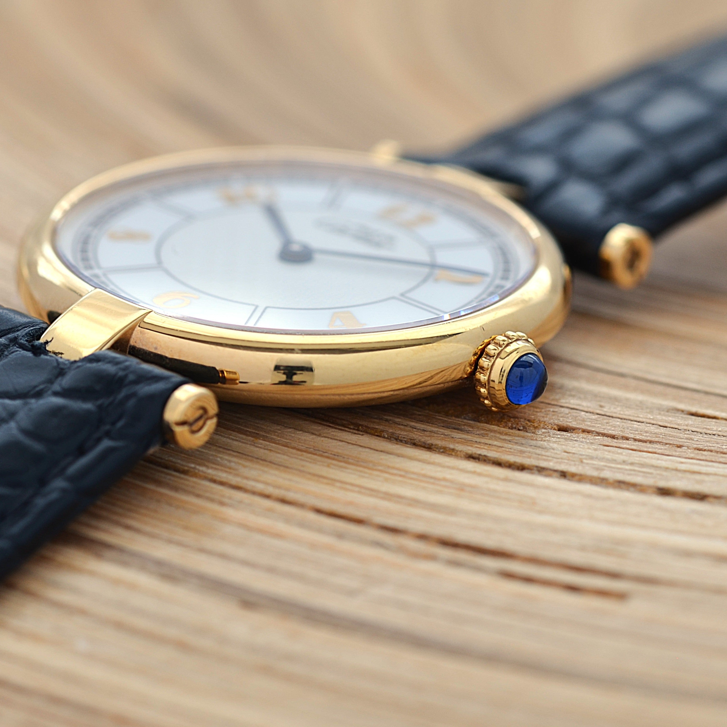 【Cartier】カルティエ マストヴァンドームLM 飛びアラビア 純正Dバックル付き