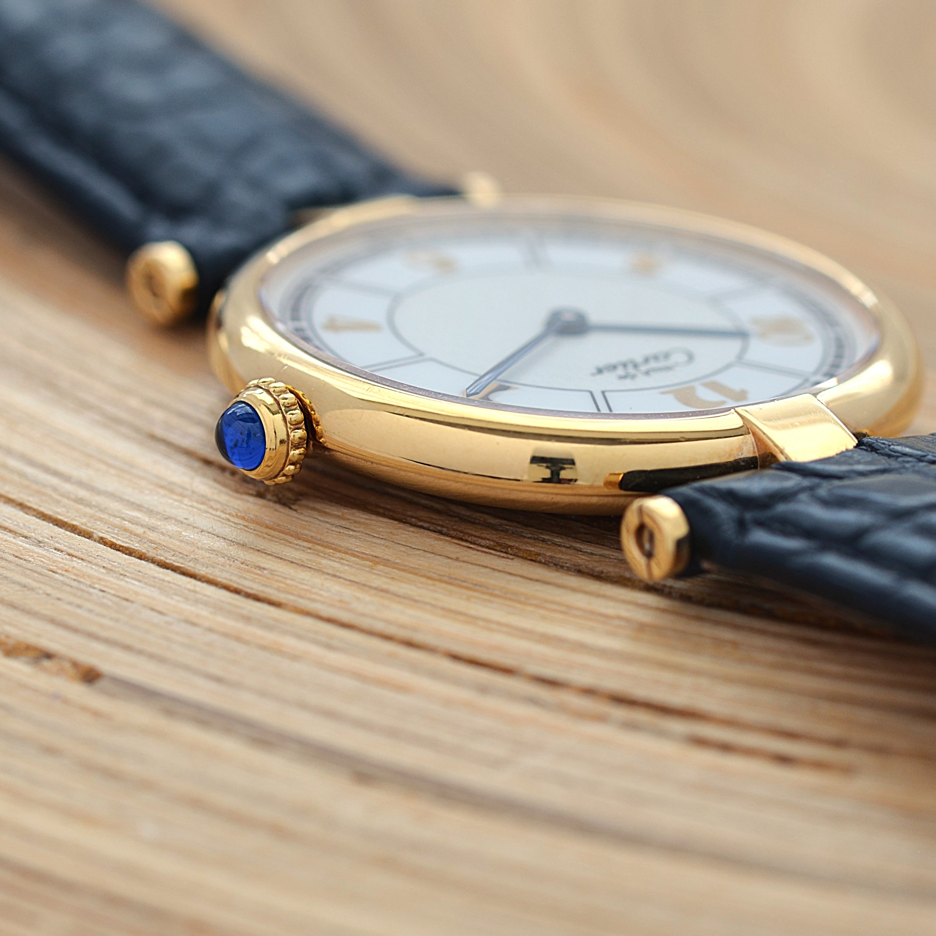 【Cartier】カルティエ マストヴァンドームLM 飛びアラビア 純正Dバックル付き