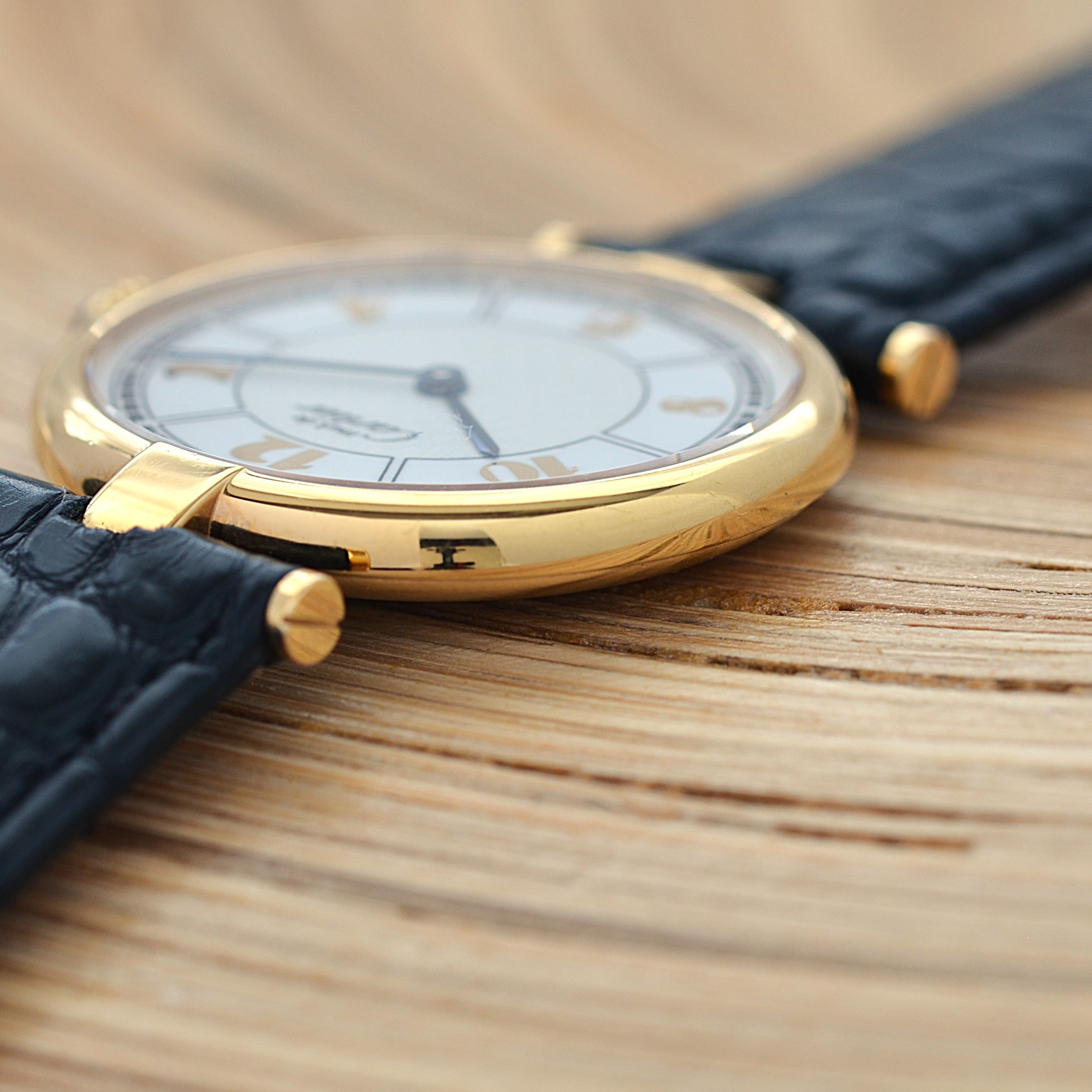 【Cartier】カルティエ マストヴァンドームLM 飛びアラビア 純正Dバックル付き