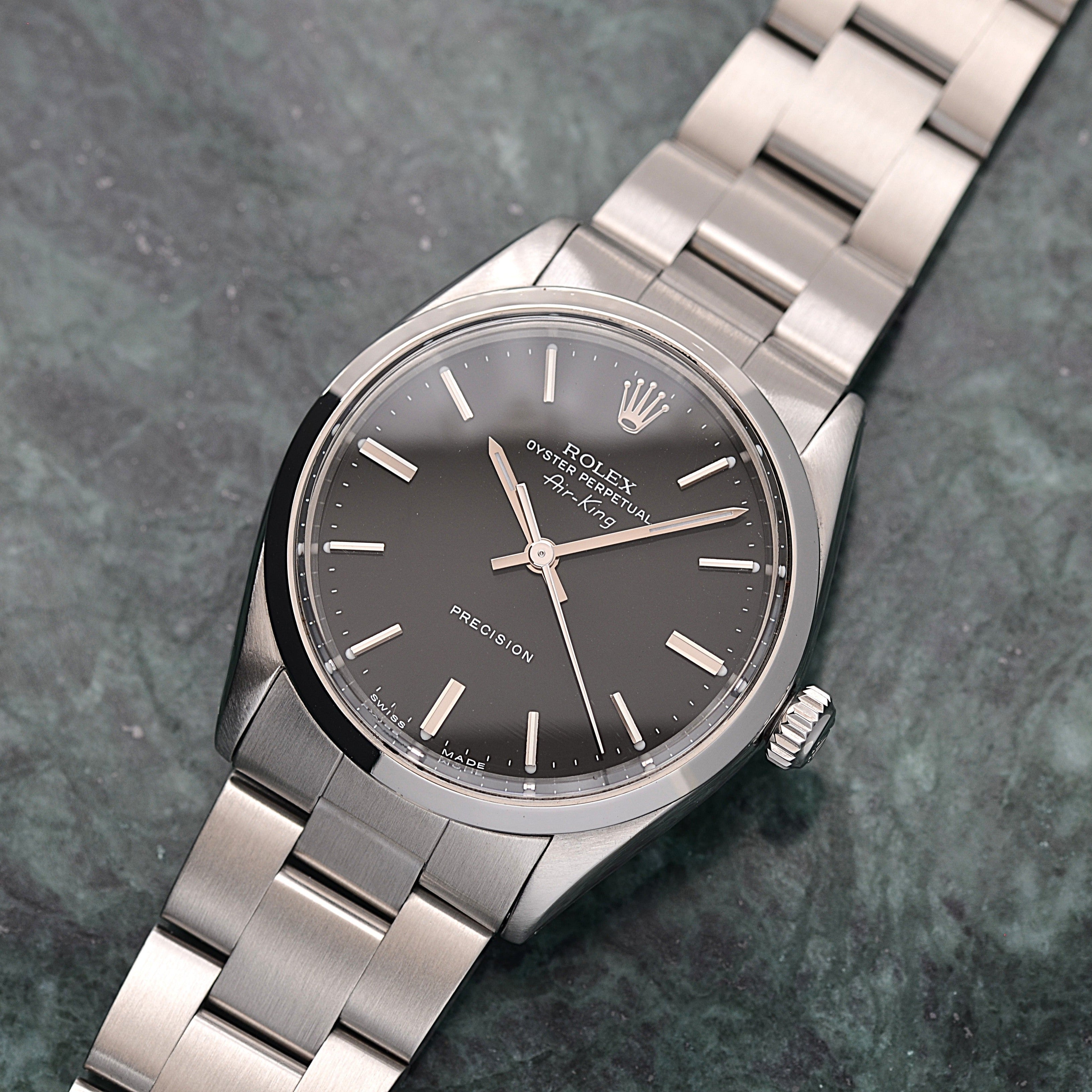 【ROLEX 】ロレックス エアキング Ref.5500 Black 1963年製 国際サービス保証書付き