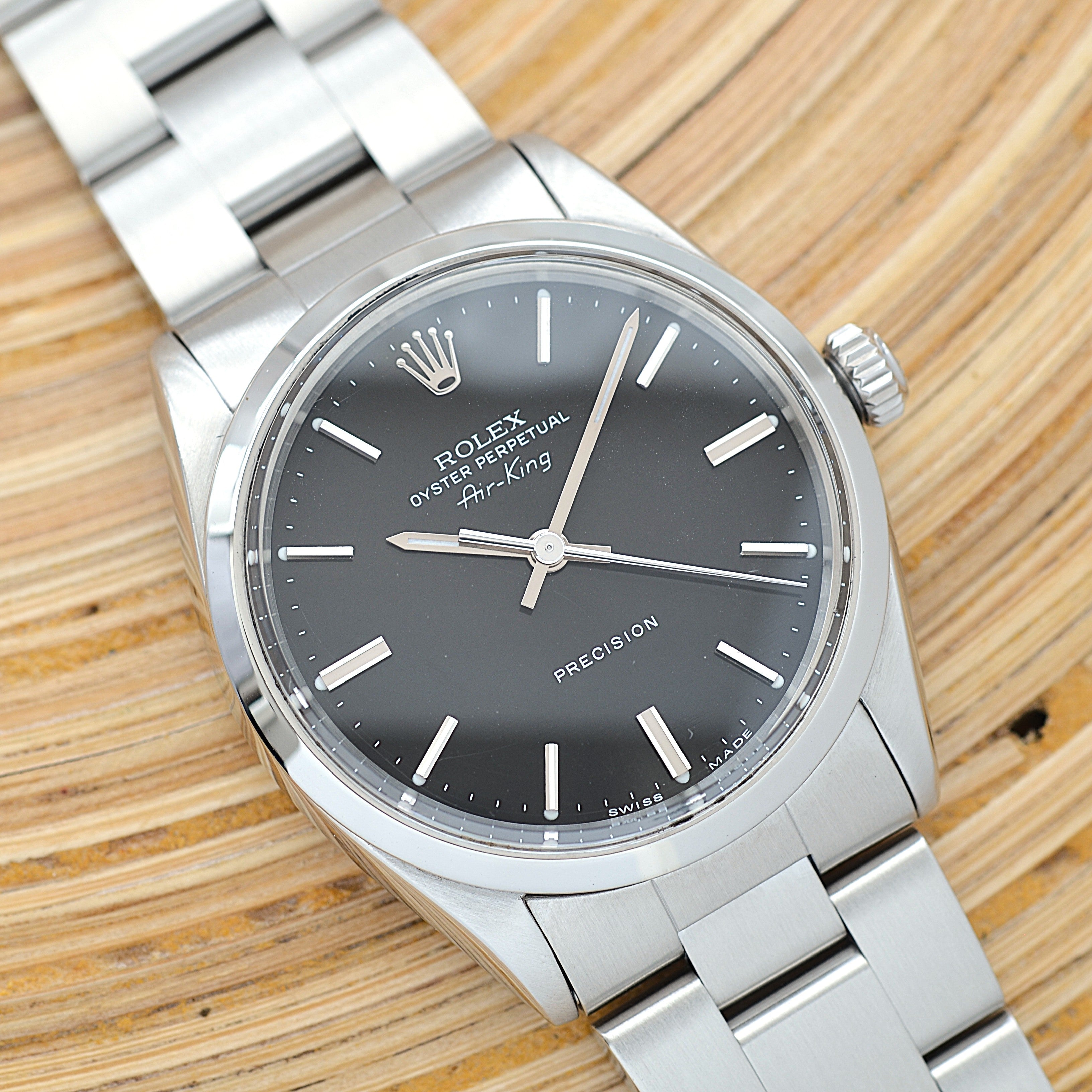 【ROLEX 】ロレックス エアキング Ref.5500 Black 1963年製 国際サービス保証書付き