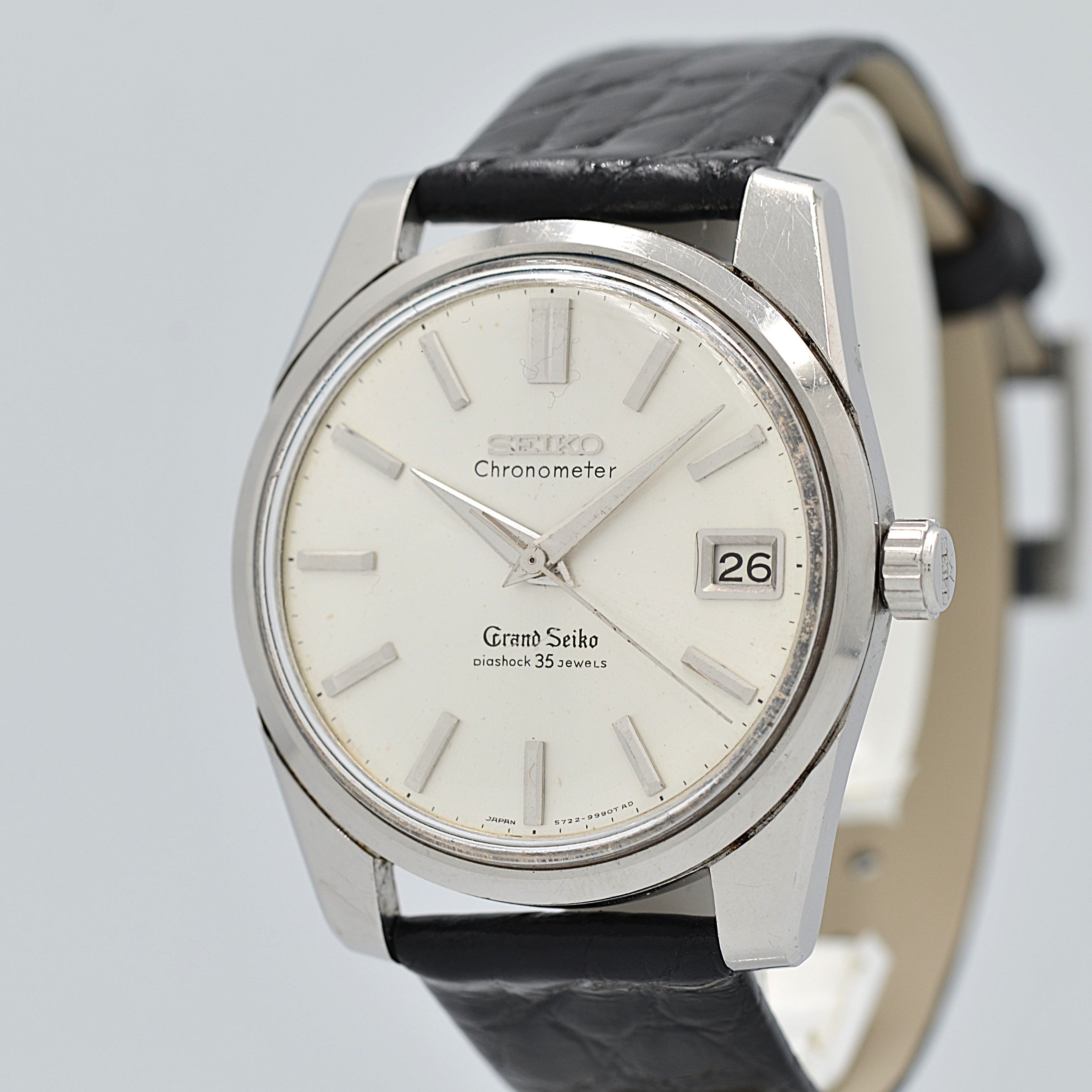 【SEIKO】セイコー グランドセイコー2nd 43999 クロノメーター表記 セイコー純正尾錠付き