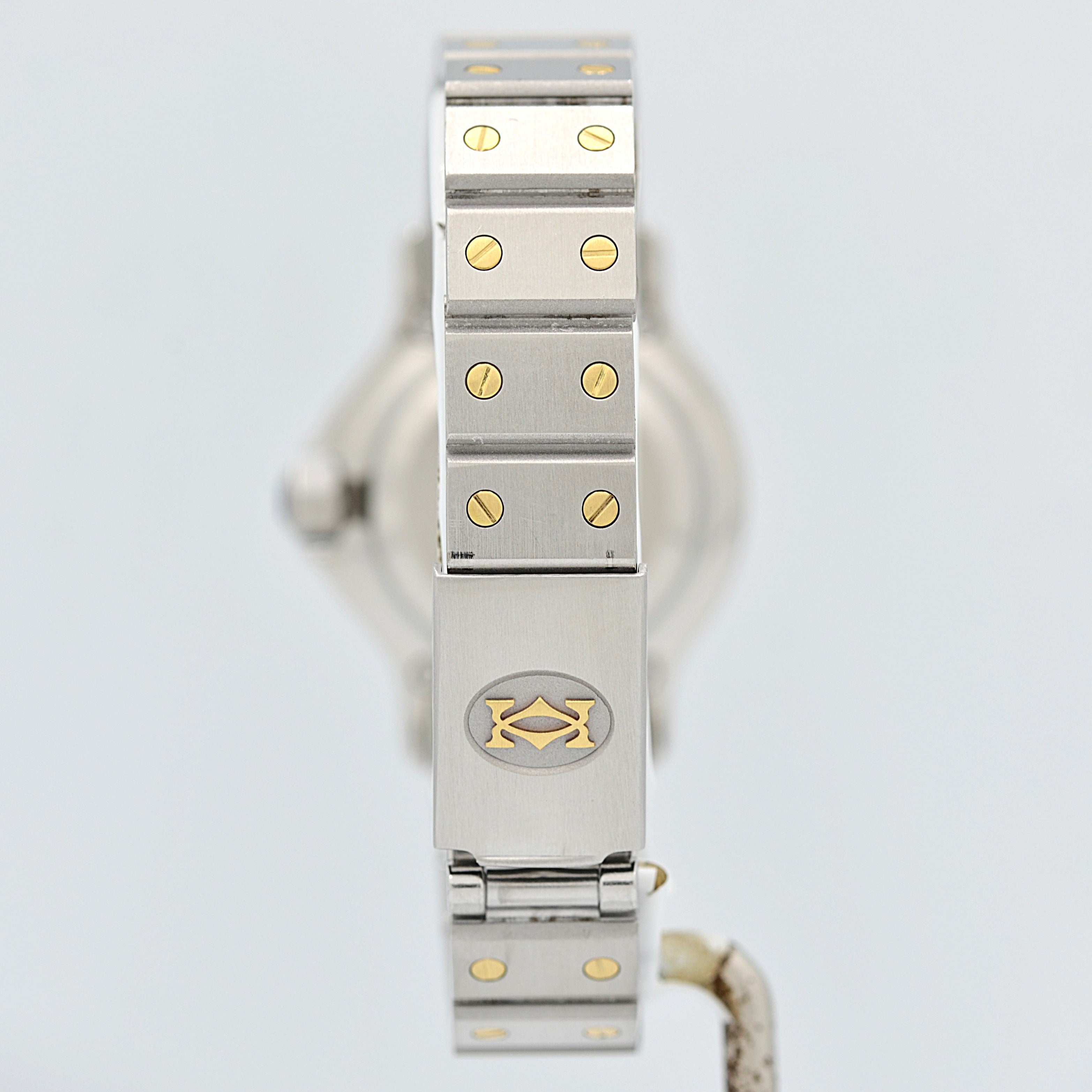 【Cartier】カルティエ サントスオクタゴンSM 18KYG×SS 永久保証書付き カルティエコンプリートサービス済み