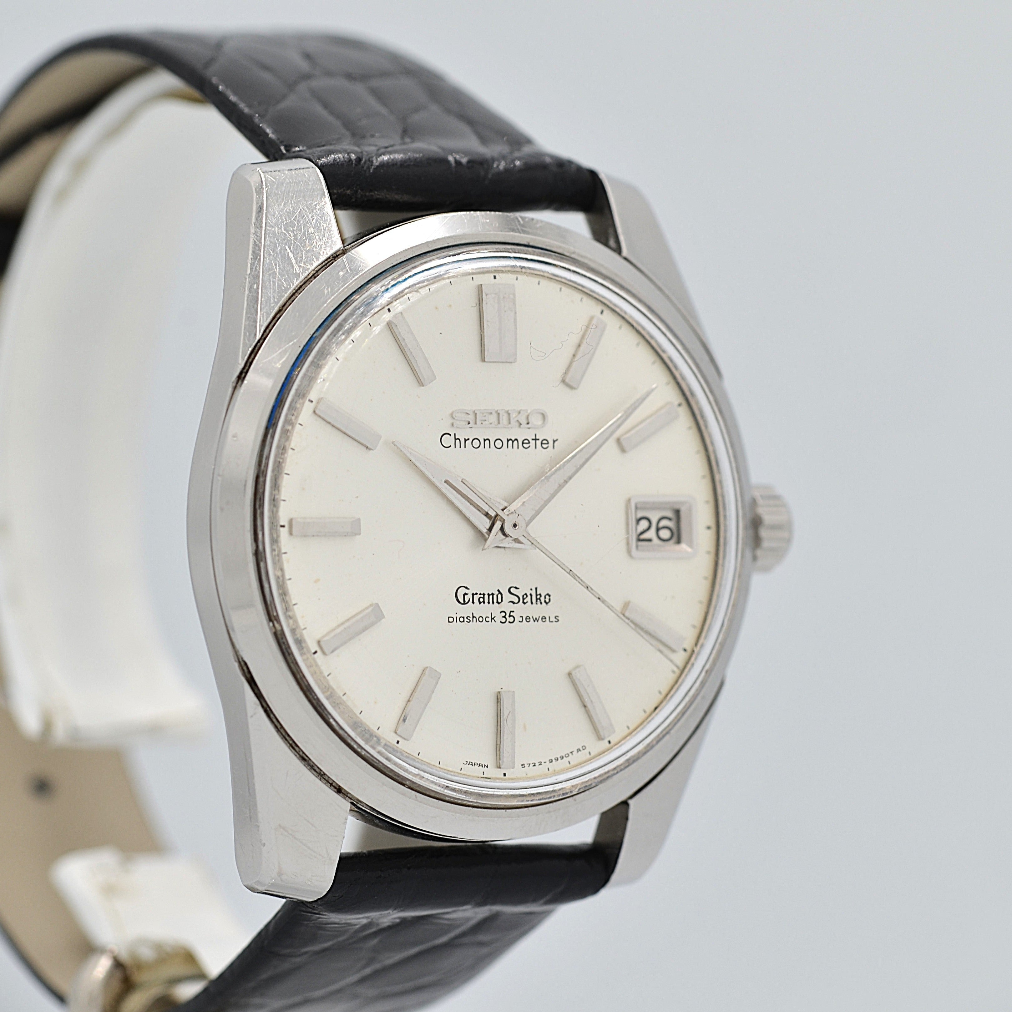 【SEIKO】セイコー グランドセイコー2nd 43999 クロノメーター表記 セイコー純正尾錠付き