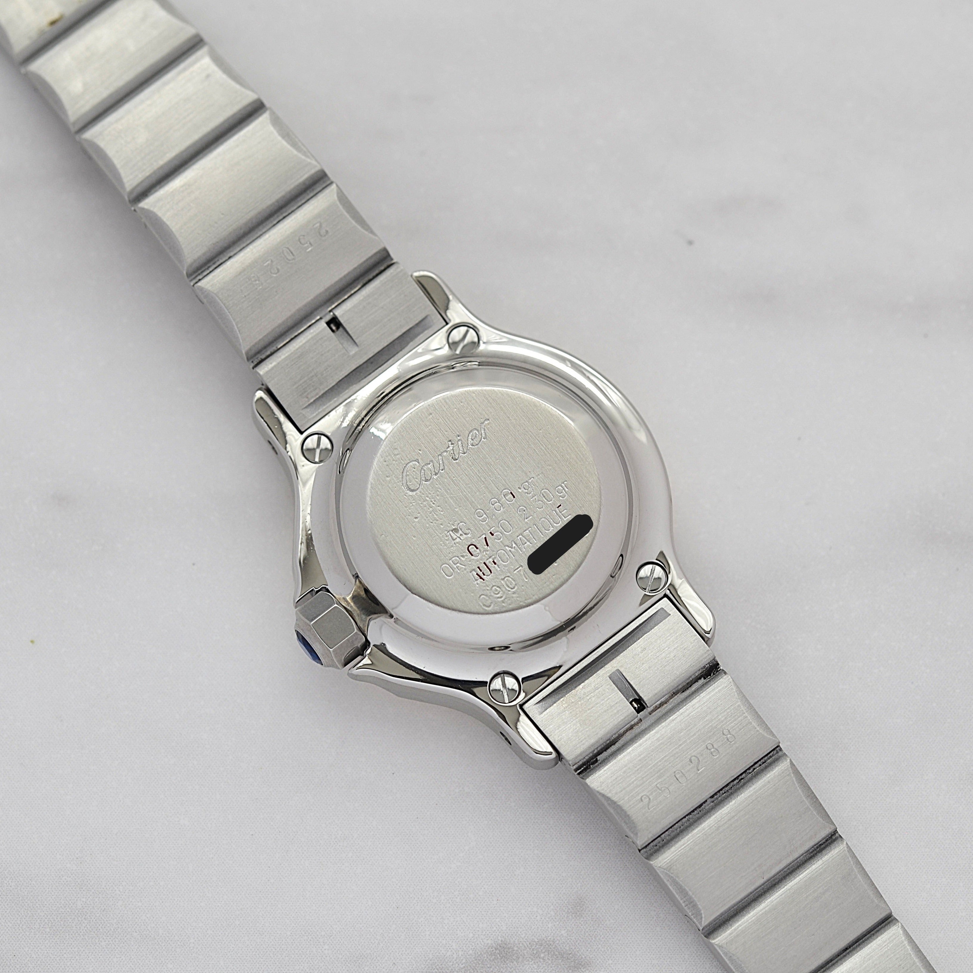 【Cartier】カルティエ サントスオクタゴンSM 18KYG×SS 永久保証書付き カルティエコンプリートサービス済み