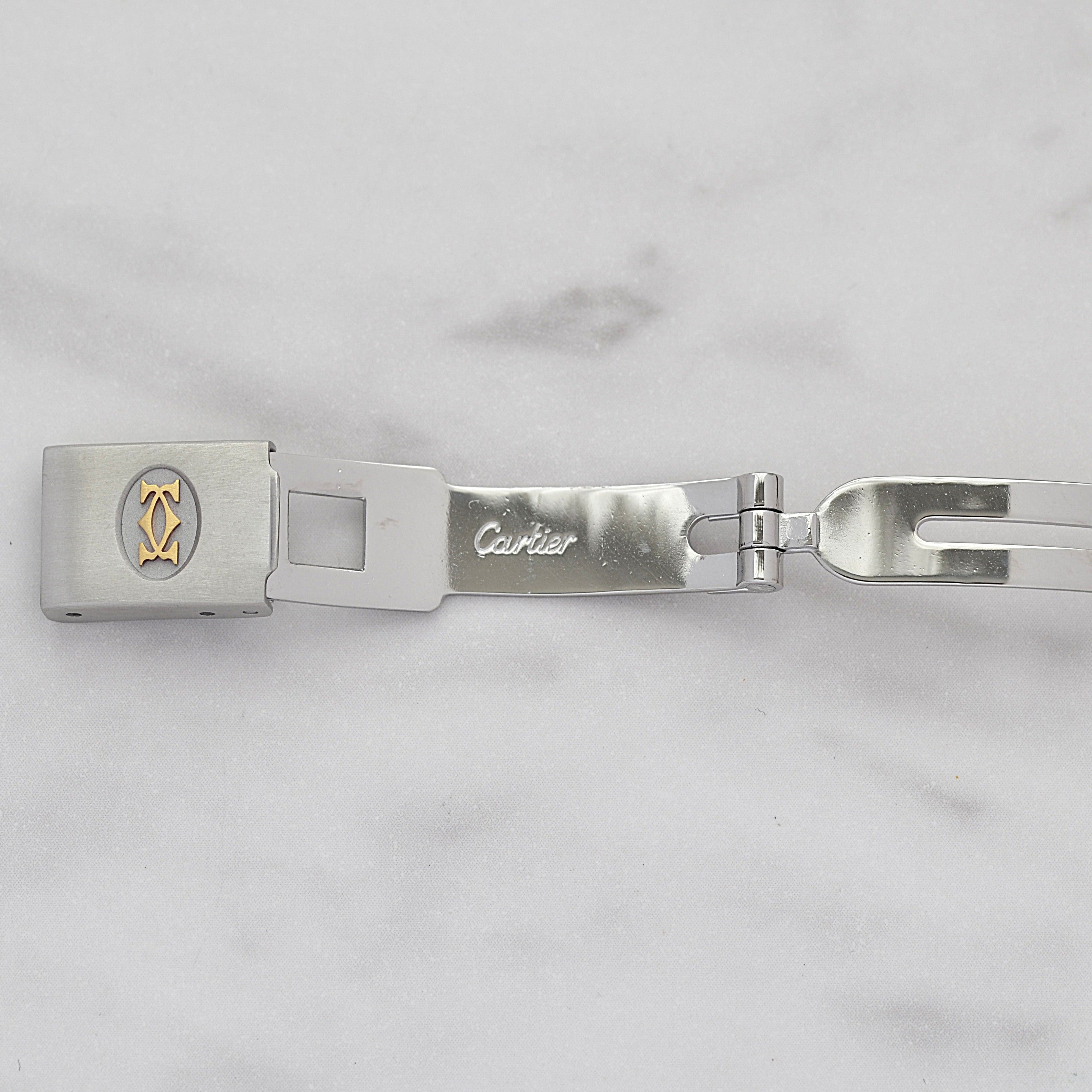 【Cartier】カルティエ サントスオクタゴンSM 18KYG×SS 永久保証書付き カルティエコンプリートサービス済み