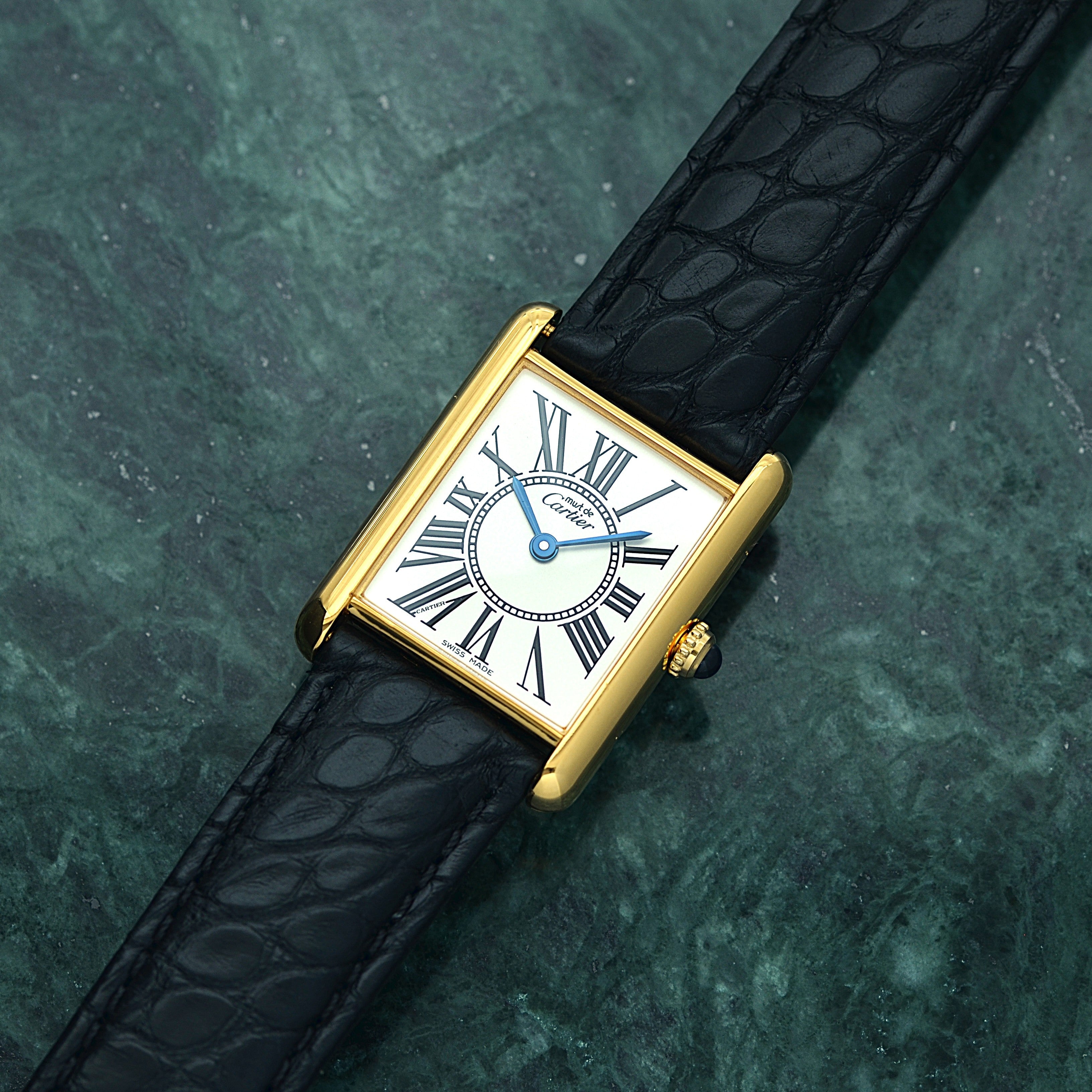 【Cartier】カルティエ マストタンクLM オパラン 付属品完備 カルティエコンプリートサービス済み