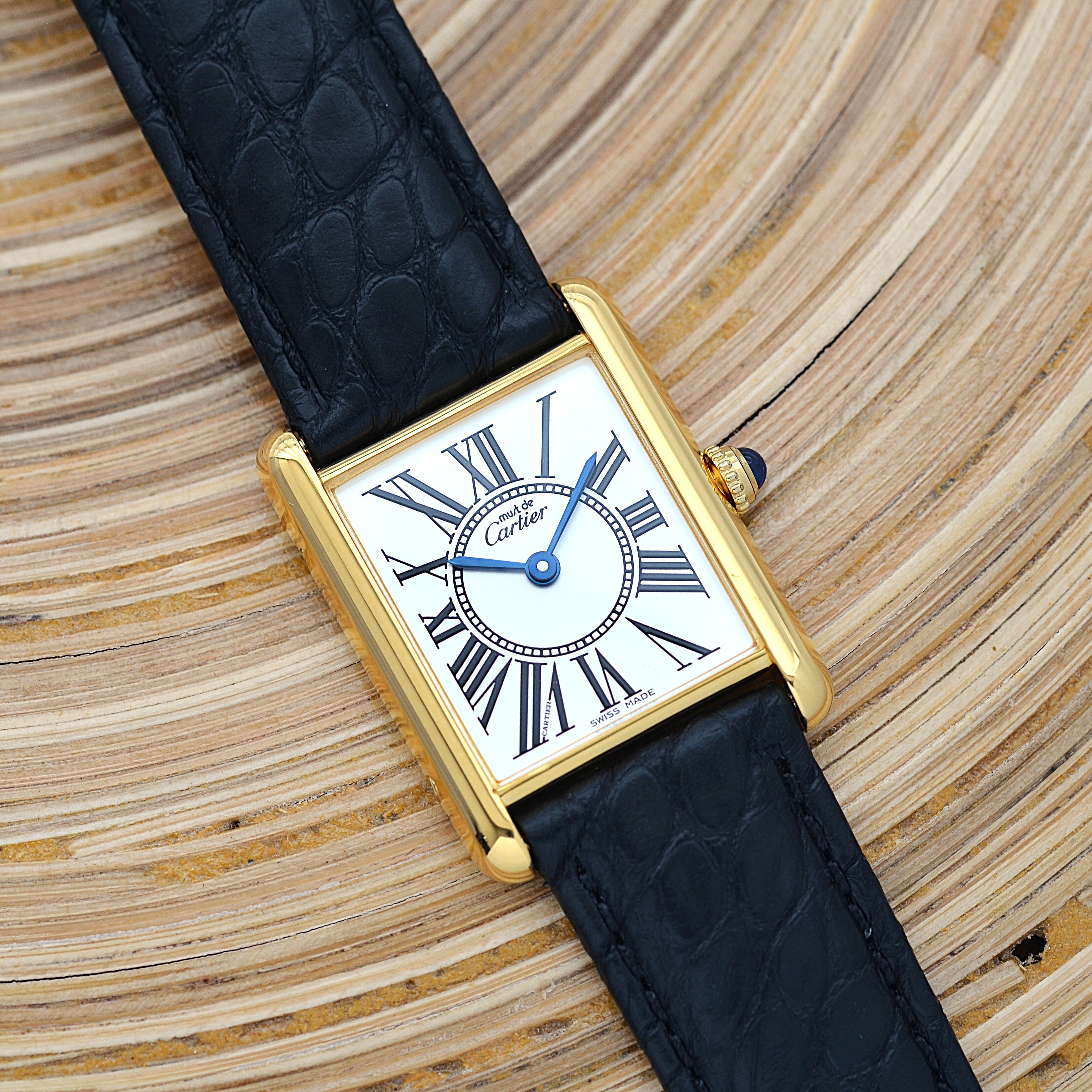 【Cartier】カルティエ マストタンクLM オパラン 付属品完備 カルティエコンプリートサービス済み