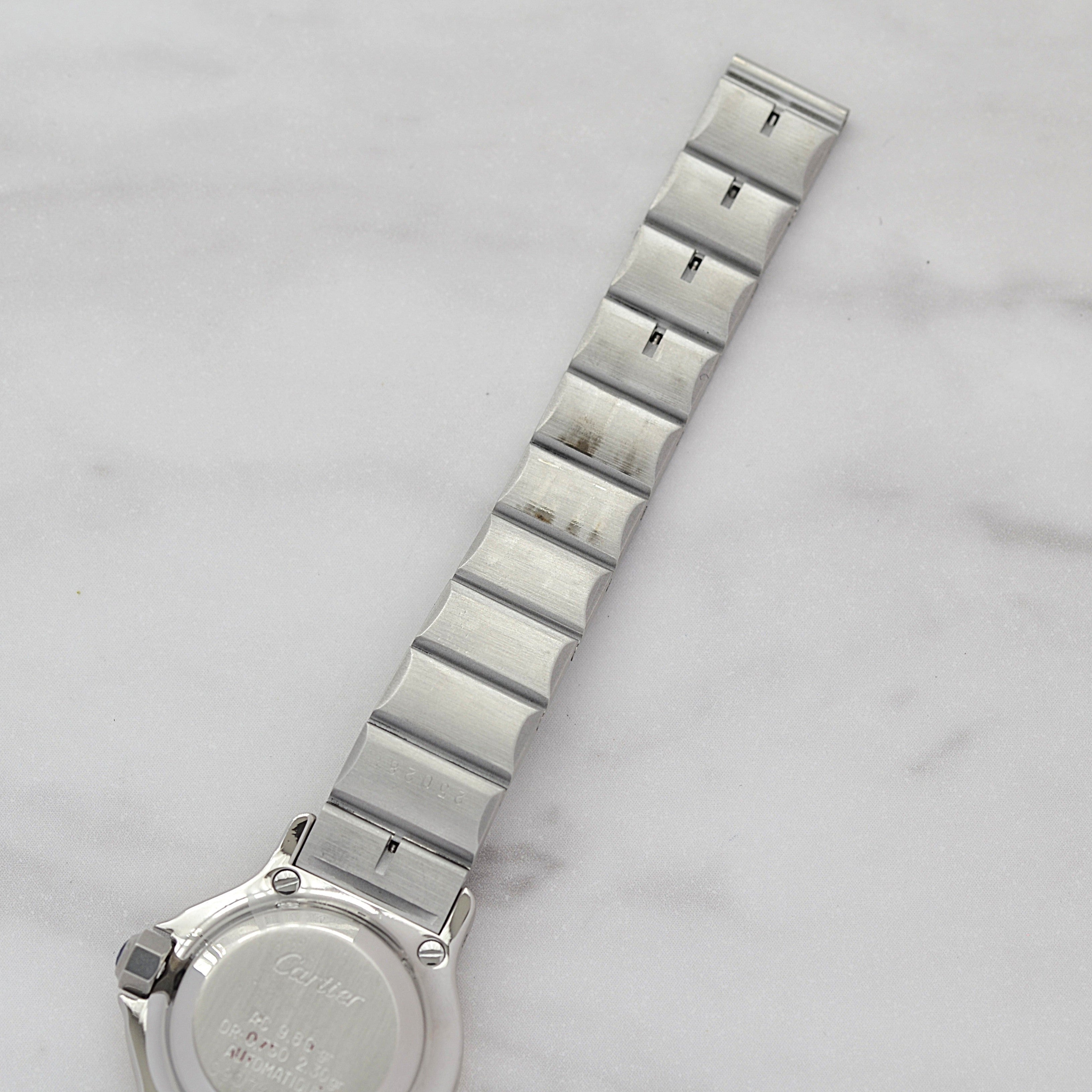 【Cartier】カルティエ サントスオクタゴンSM 18KYG×SS 永久保証書付き カルティエコンプリートサービス済み