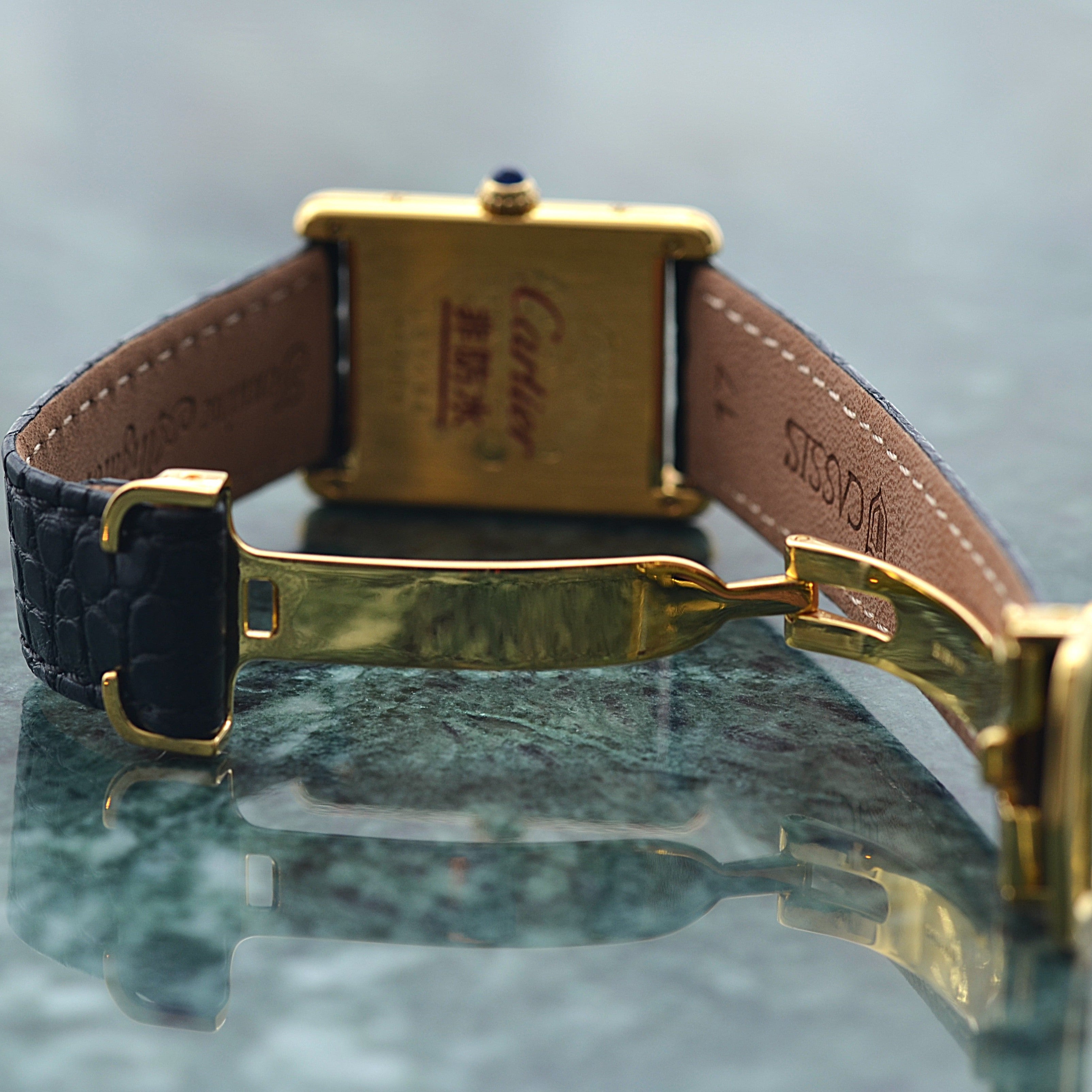 【Cartier】カルティエ マストタンクLM オパラン 付属品完備 カルティエコンプリートサービス済み