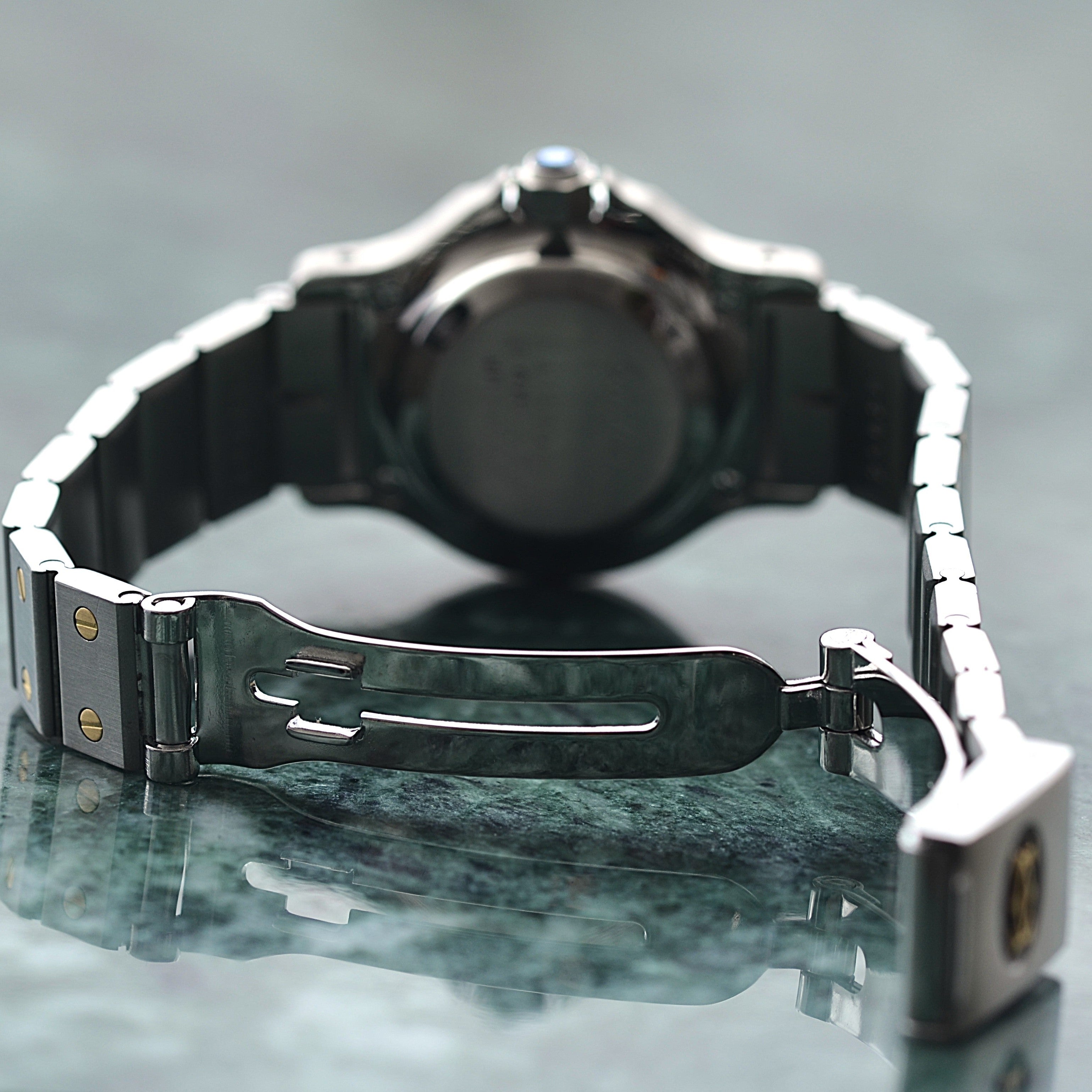 【Cartier】カルティエ サントスオクタゴンSM 18KYG×SS 永久保証書付き カルティエコンプリートサービス済み