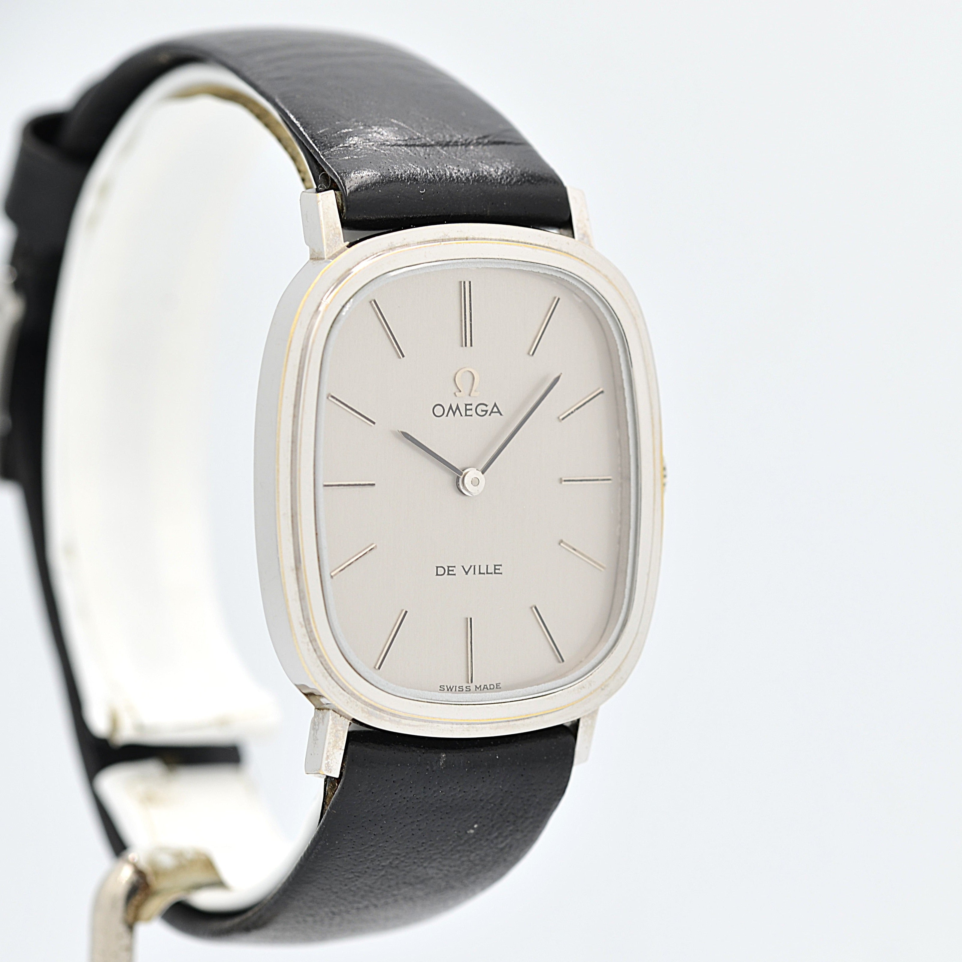 【OMEGA】オメガ デヴィル WGP オーバルケース Silver デッドストック 純正尾錠付き