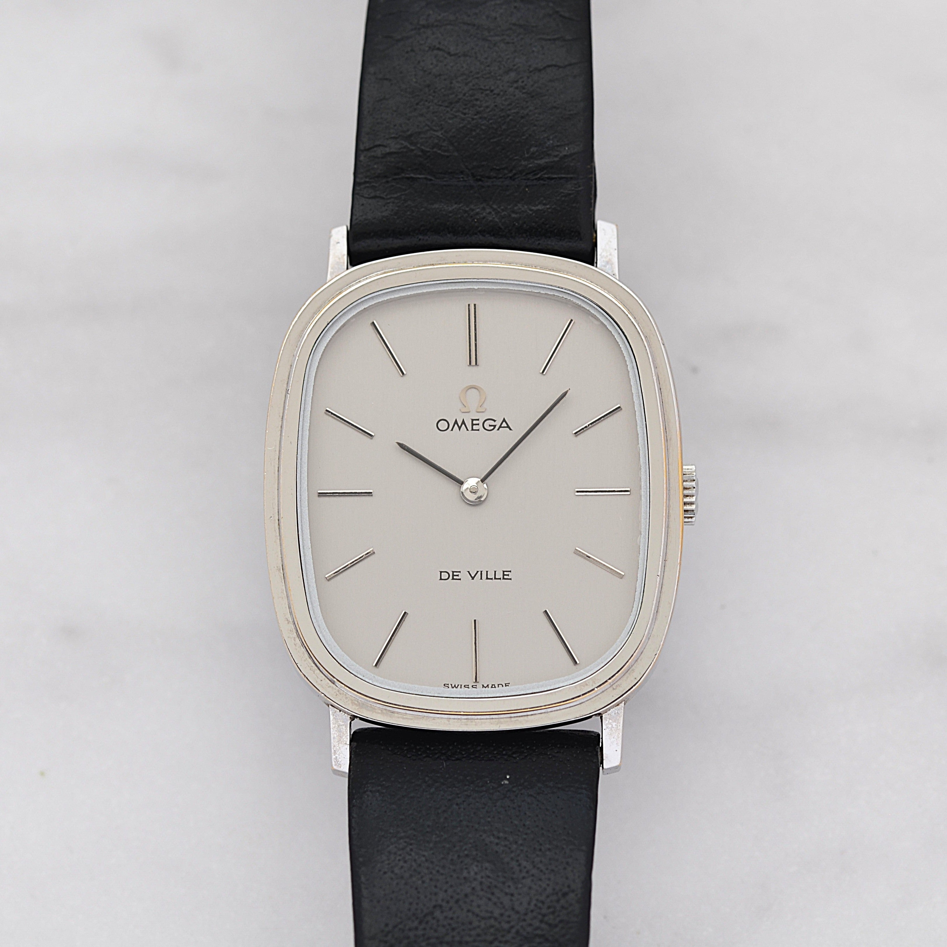 【OMEGA】オメガ デヴィル WGP オーバルケース Silver デッドストック 純正尾錠付き