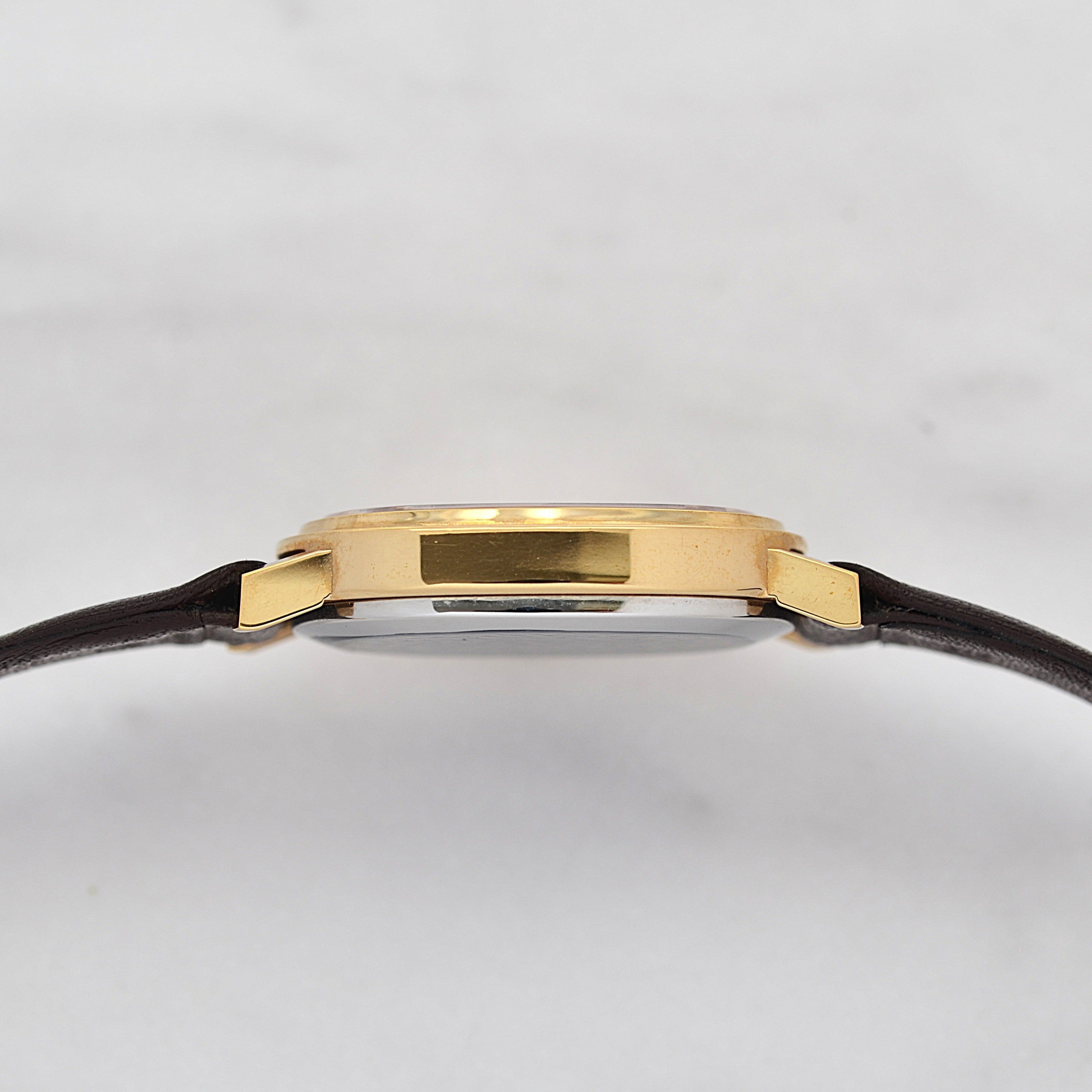 [Omega] 歐米茄碟飛系列GP橢圓形錶殼黃金全新庫存表，附原廠錶扣