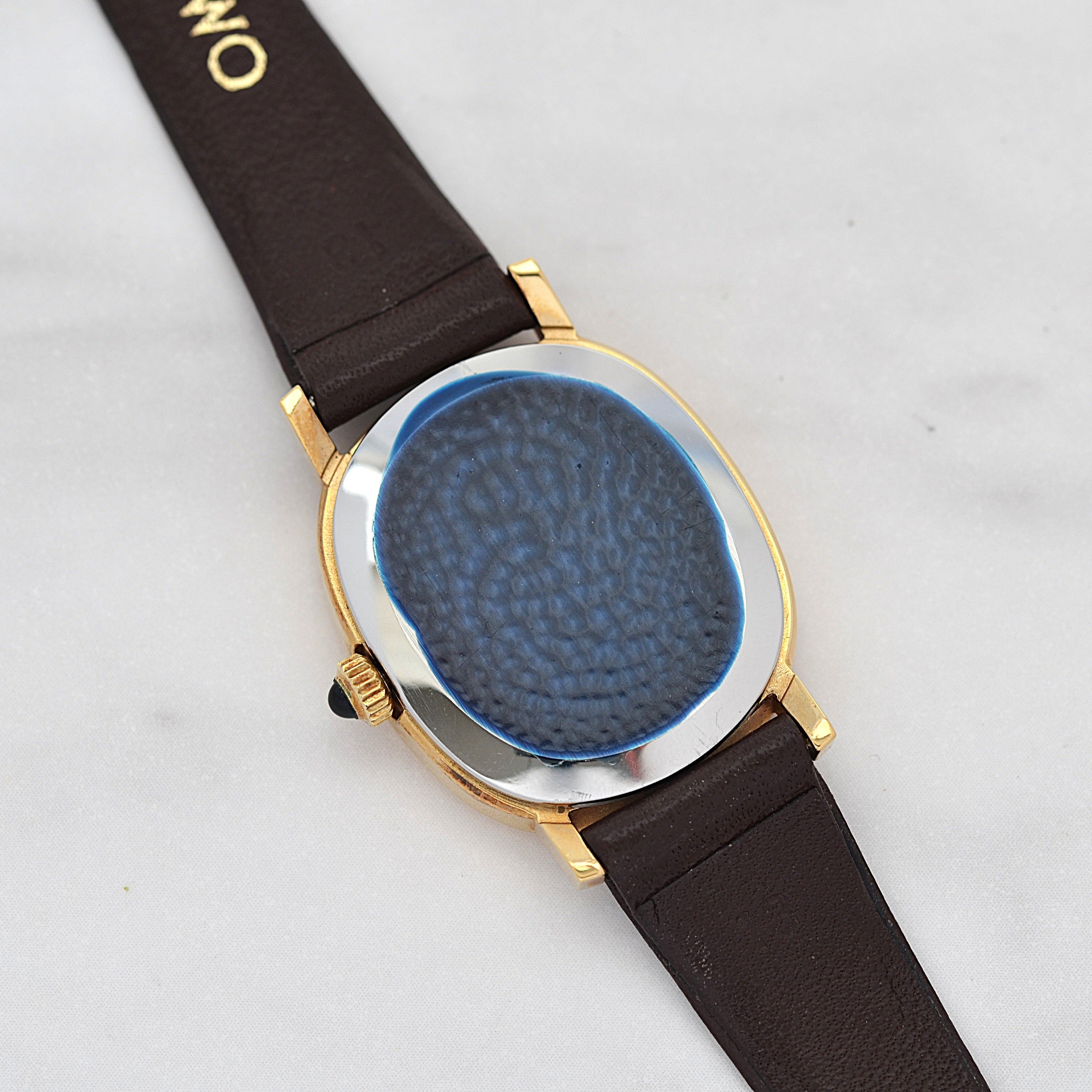 [Omega] 歐米茄碟飛系列GP橢圓形錶殼黃金全新庫存表，附原廠錶扣