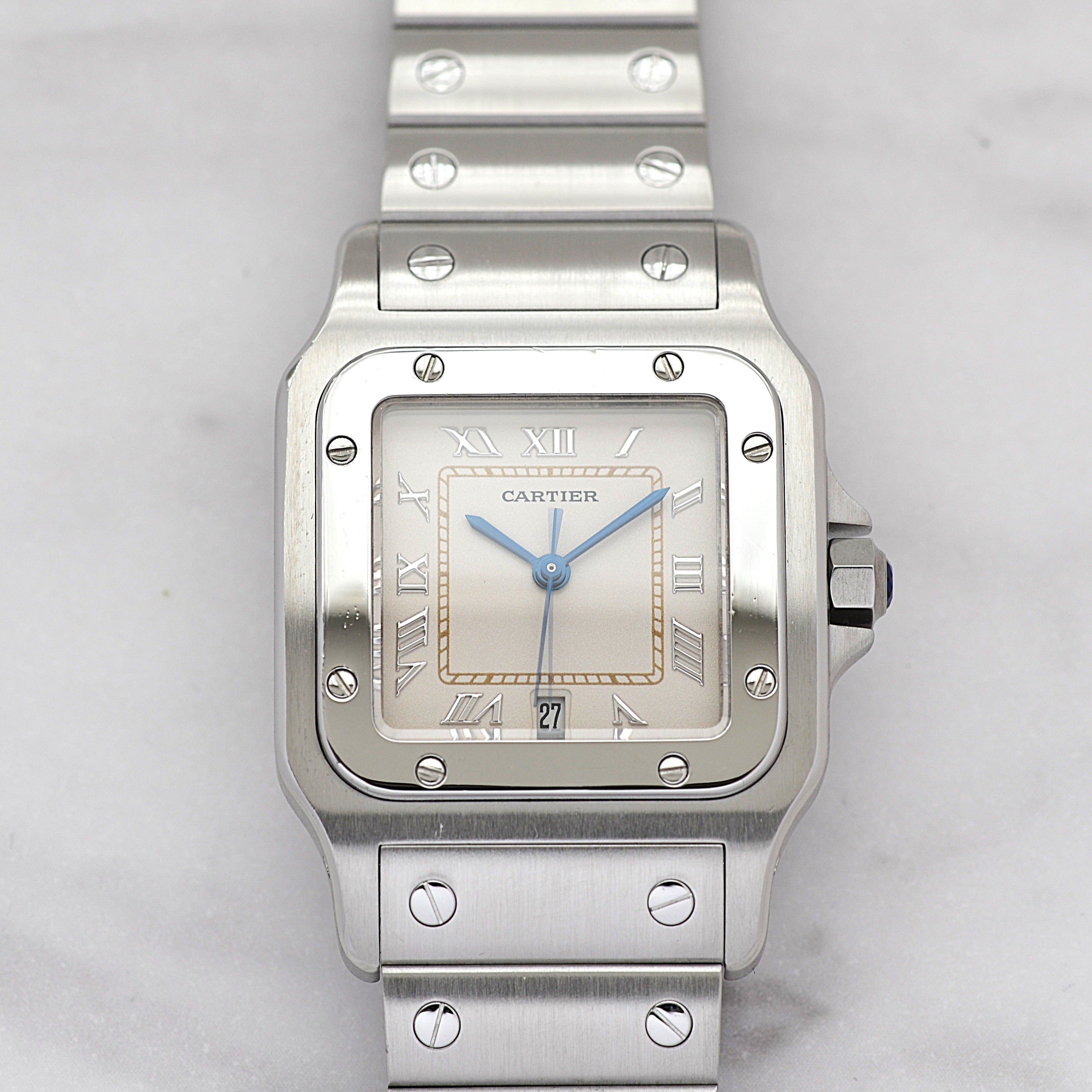 【Cartier】カルティエ サントスガルベLM アップライトローマ カルティエコンプリートサービス済み