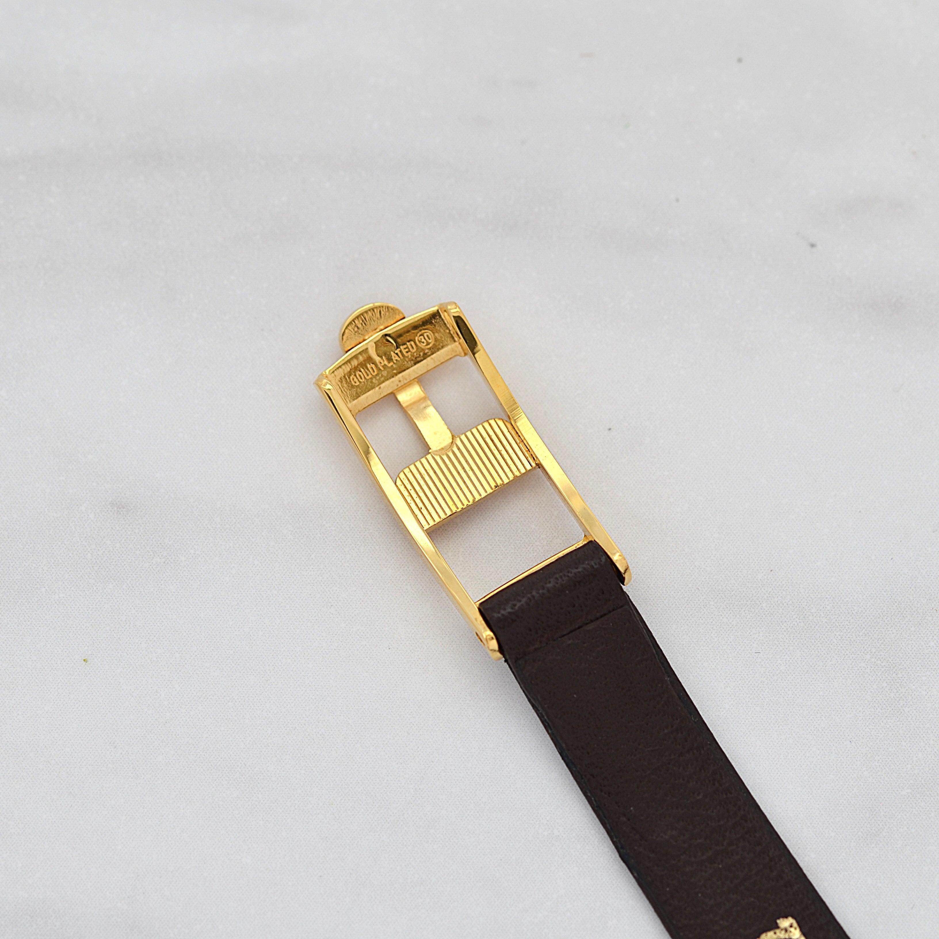 [Omega] 歐米茄碟飛系列GP橢圓形錶殼黃金全新庫存表，附原廠錶扣