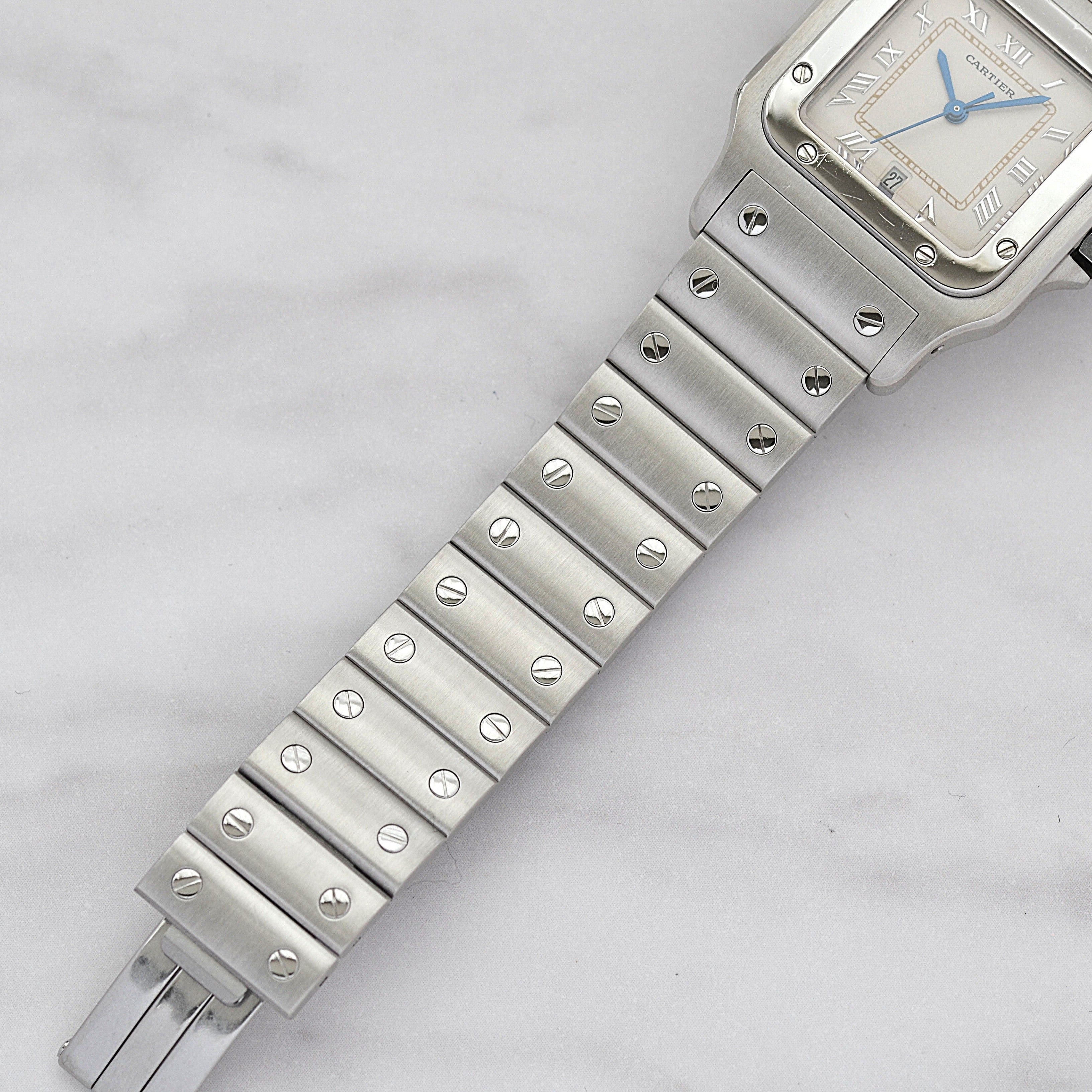 【Cartier】カルティエ サントスガルベLM アップライトローマ カルティエコンプリートサービス済み