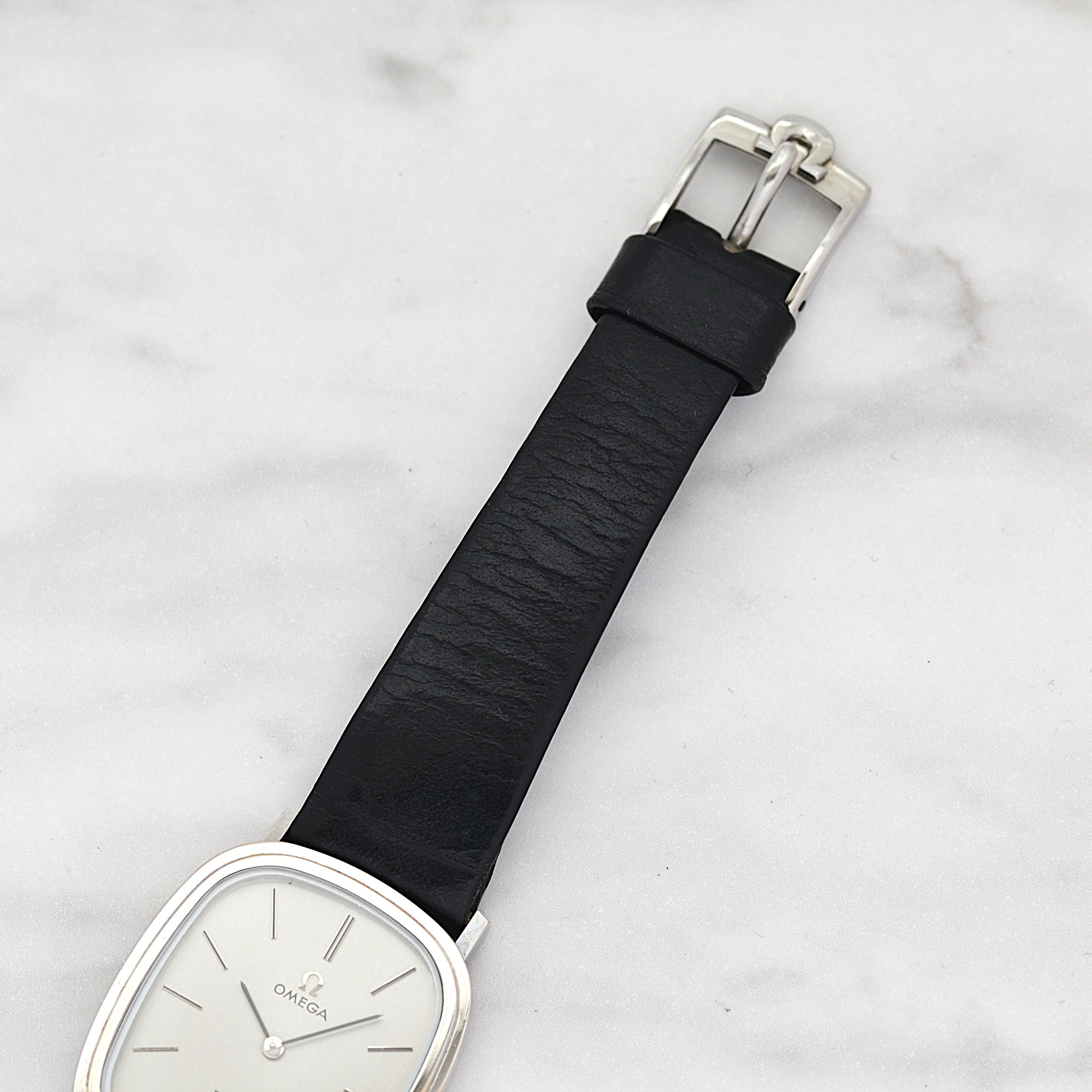 【OMEGA】オメガ デヴィル WGP オーバルケース Silver デッドストック 純正尾錠付き