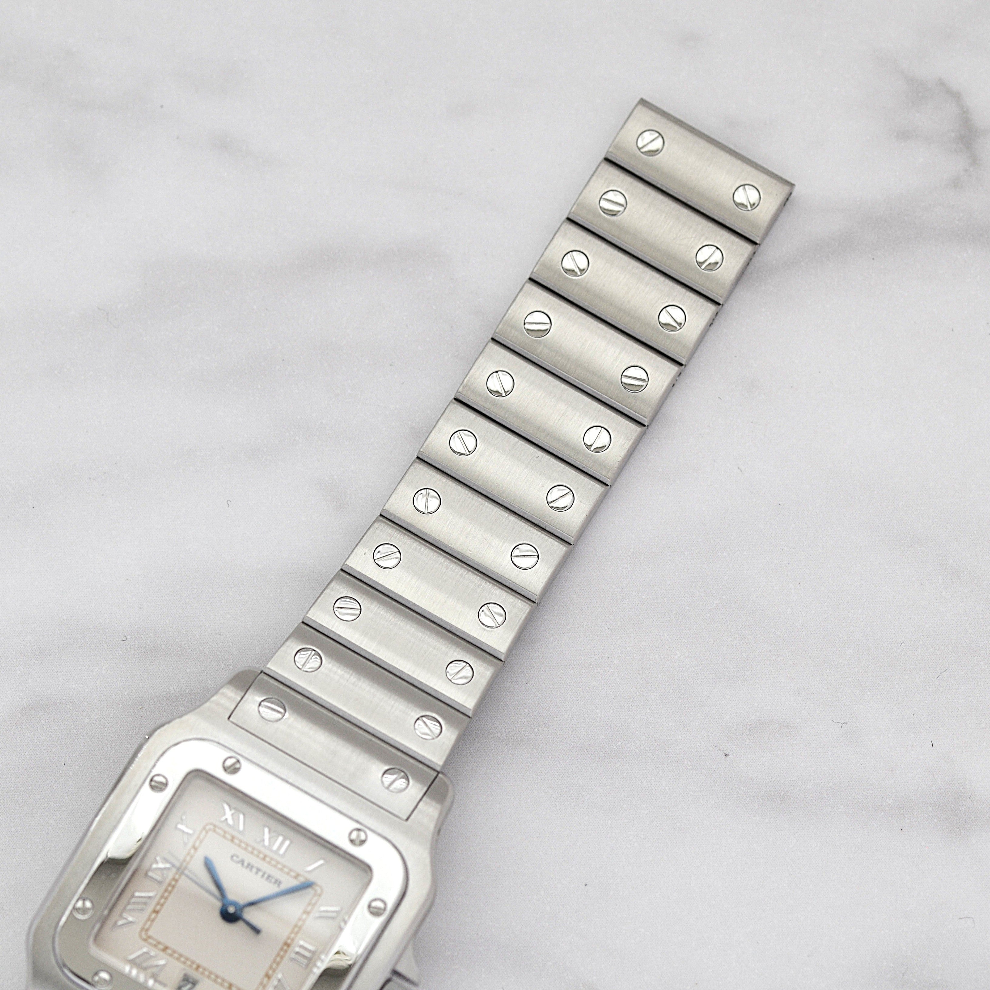 【Cartier】カルティエ サントスガルベLM アップライトローマ カルティエコンプリートサービス済み