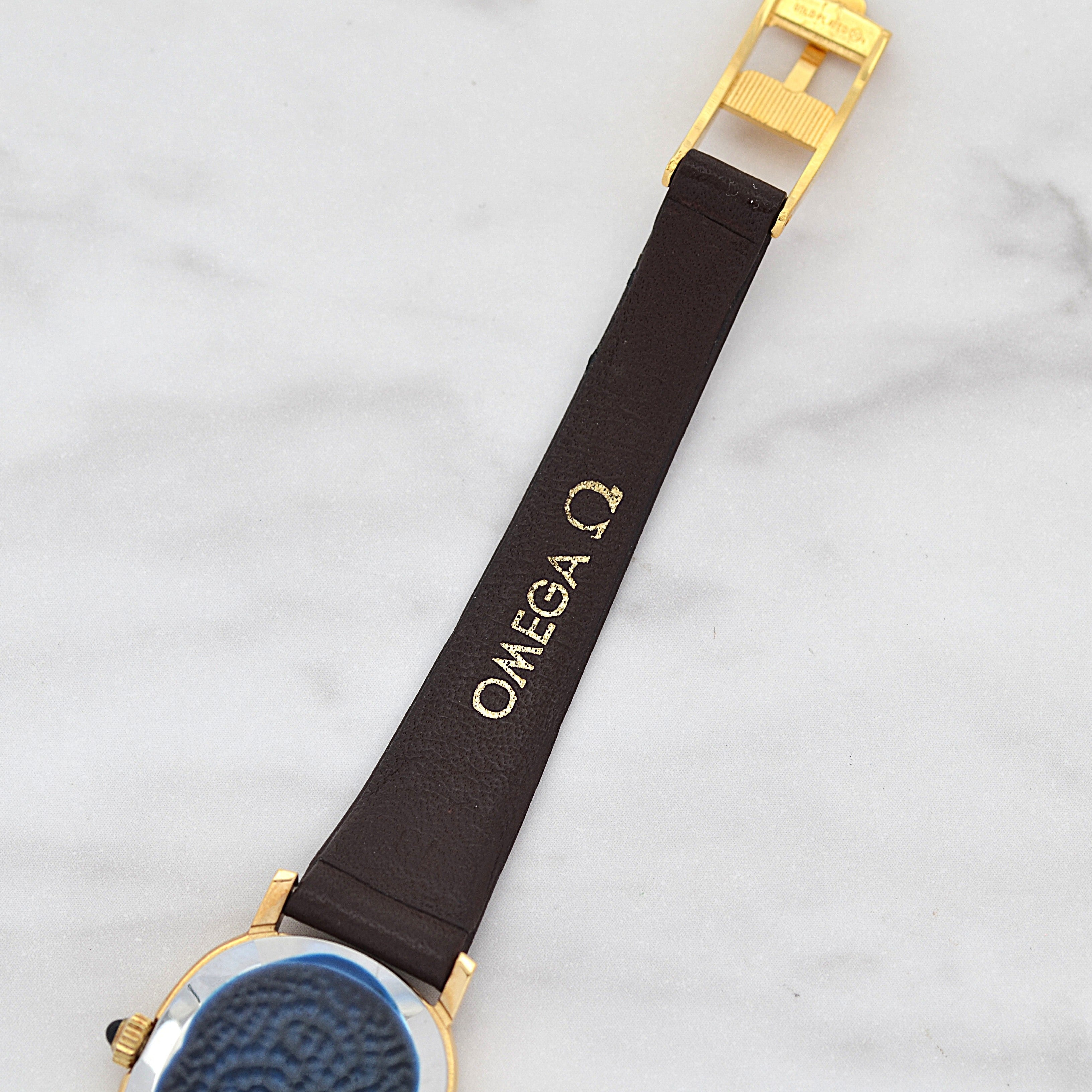 [Omega] 歐米茄碟飛系列GP橢圓形錶殼黃金全新庫存表，附原廠錶扣