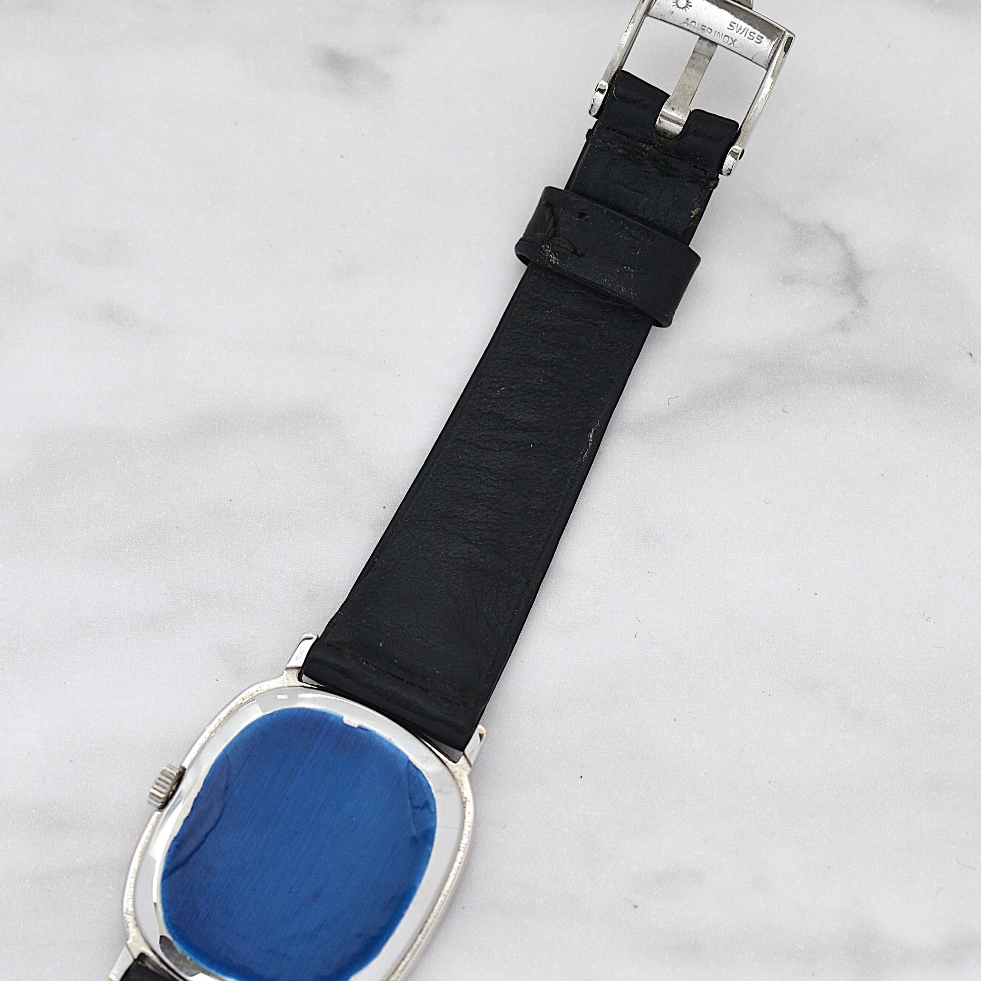 【OMEGA】オメガ デヴィル WGP オーバルケース Silver デッドストック 純正尾錠付き