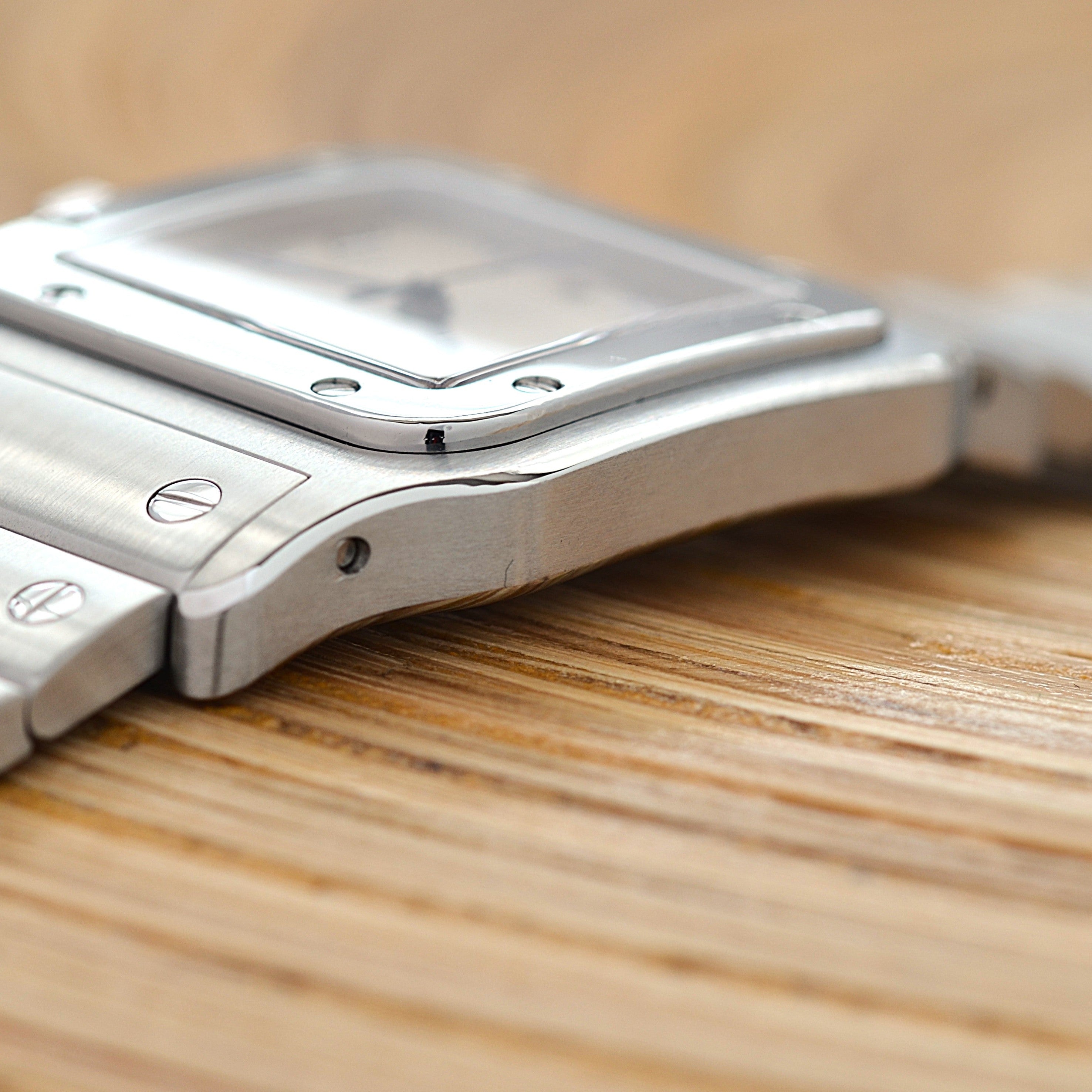 【Cartier】カルティエ サントスガルベLM アップライトローマ カルティエコンプリートサービス済み