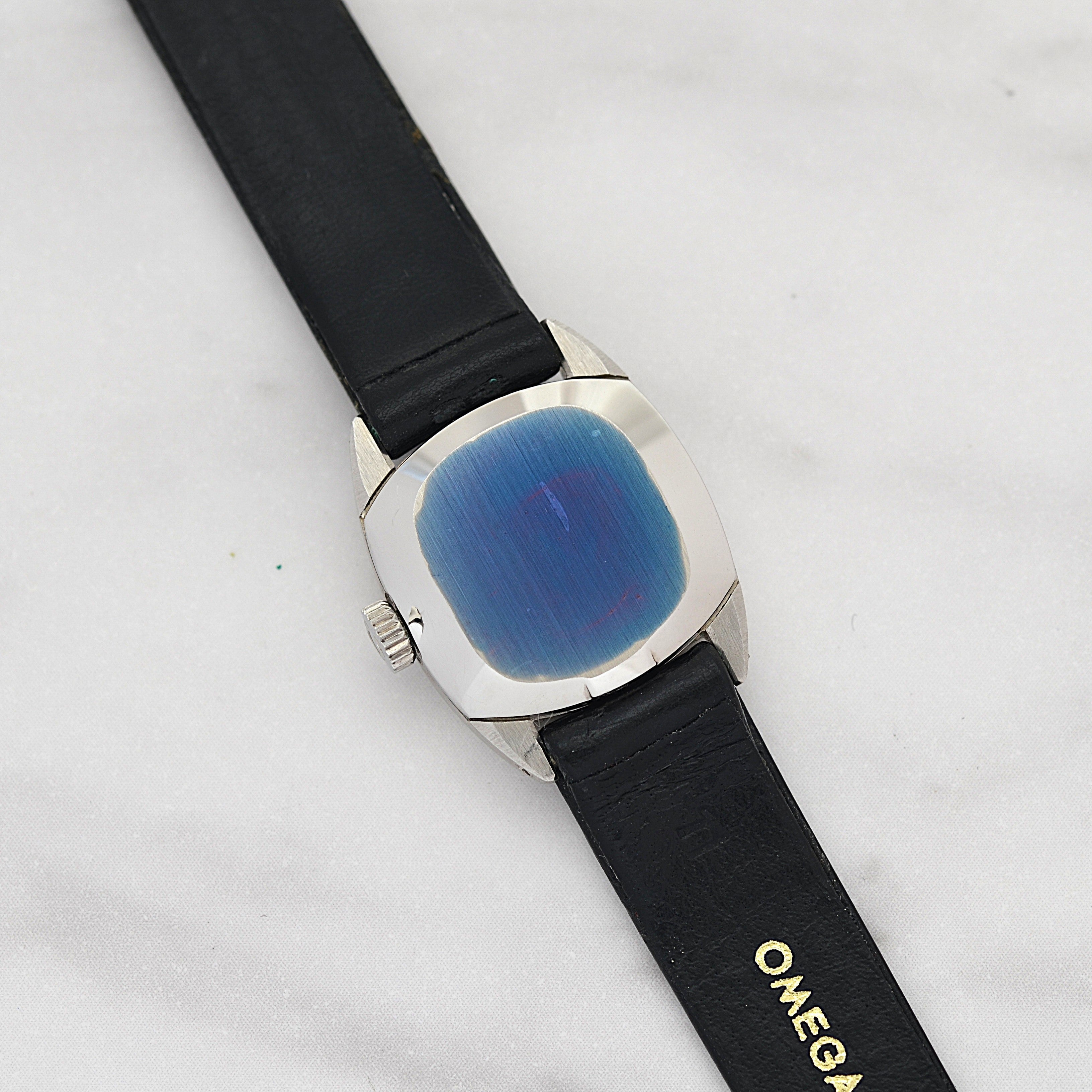 [Omega] 歐米茄碟飛系列不鏽鋼方形銀色腕錶，全新庫存，配件齊全