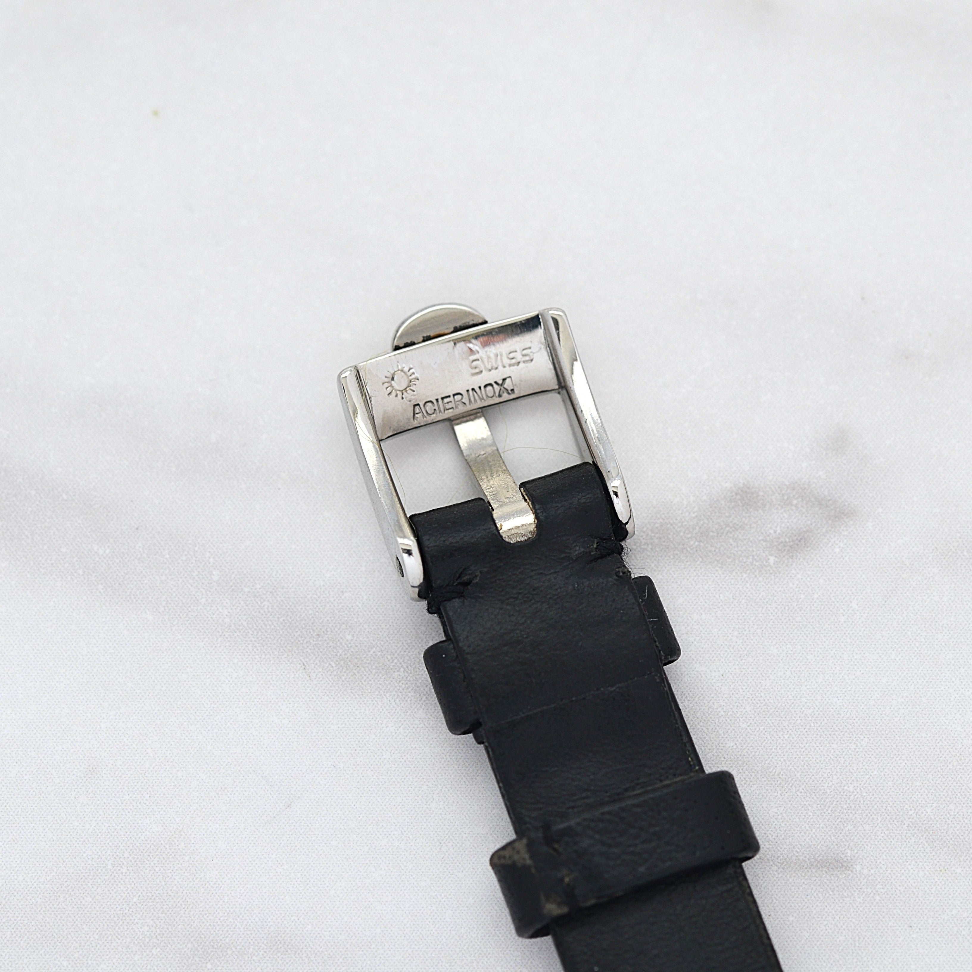 [Omega] 歐米茄碟飛系列不鏽鋼方形銀色腕錶，全新庫存，配件齊全